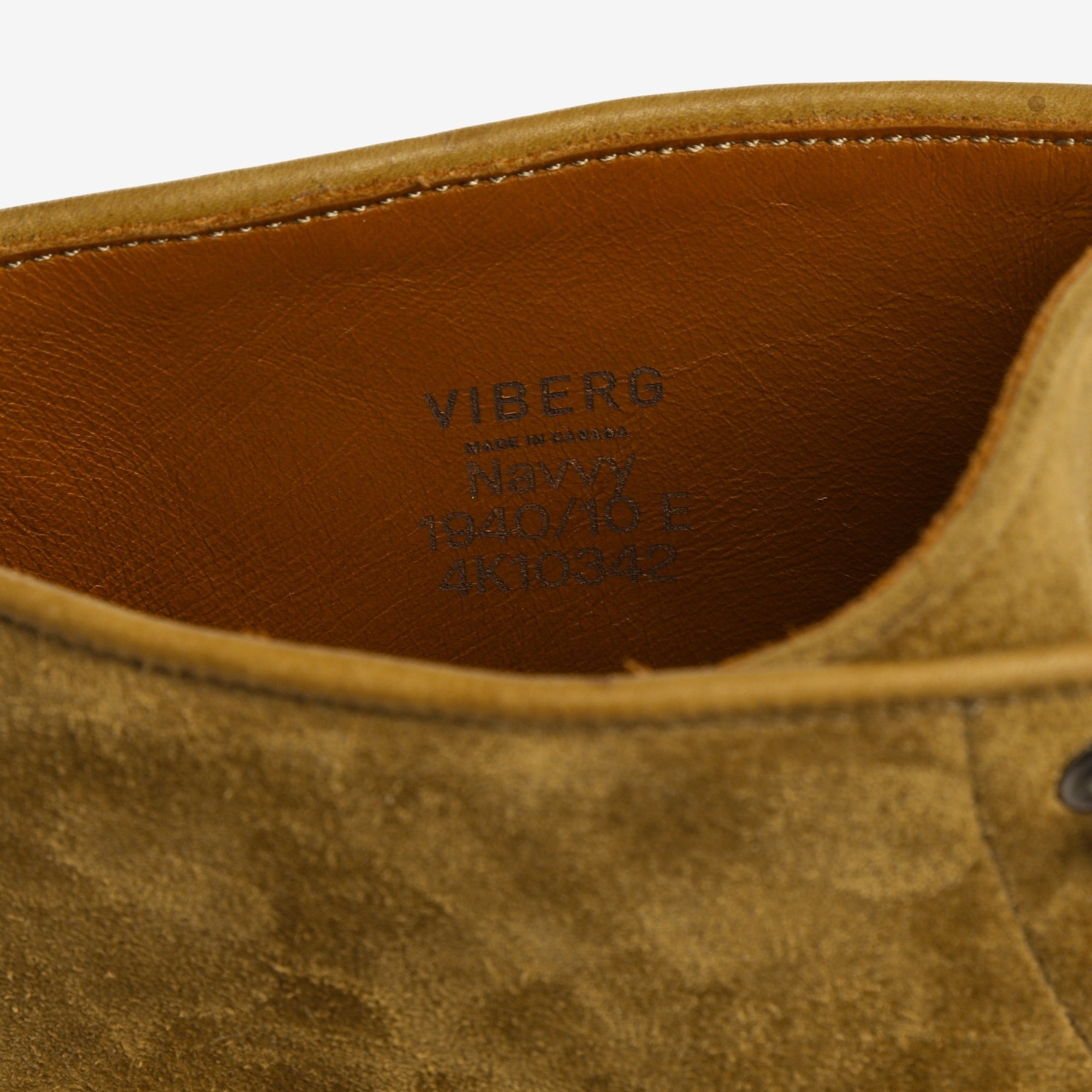 Navvy Boot - Mustard Suede (1940 Last) (Worn)