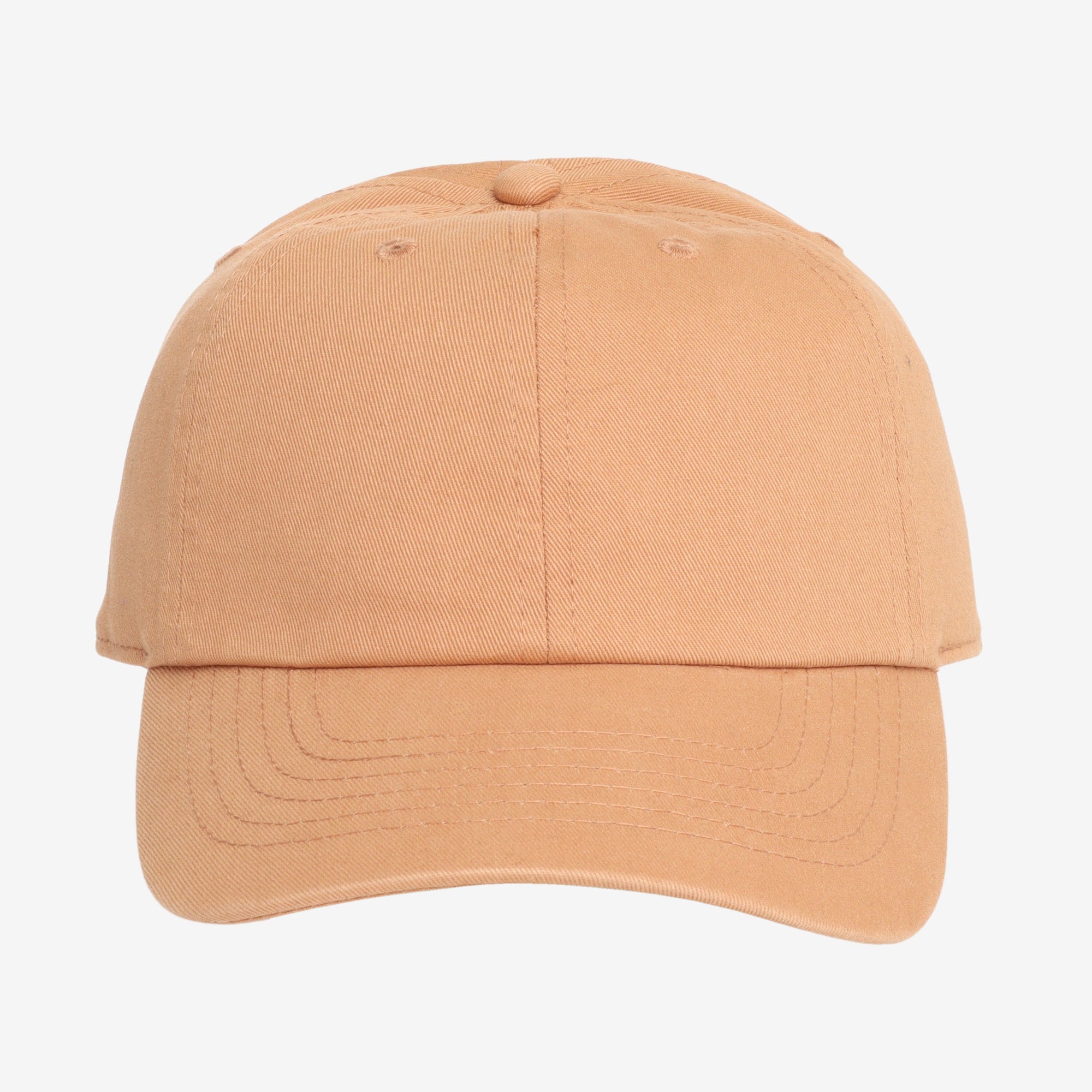 Brushed Baseball Cap - Peach