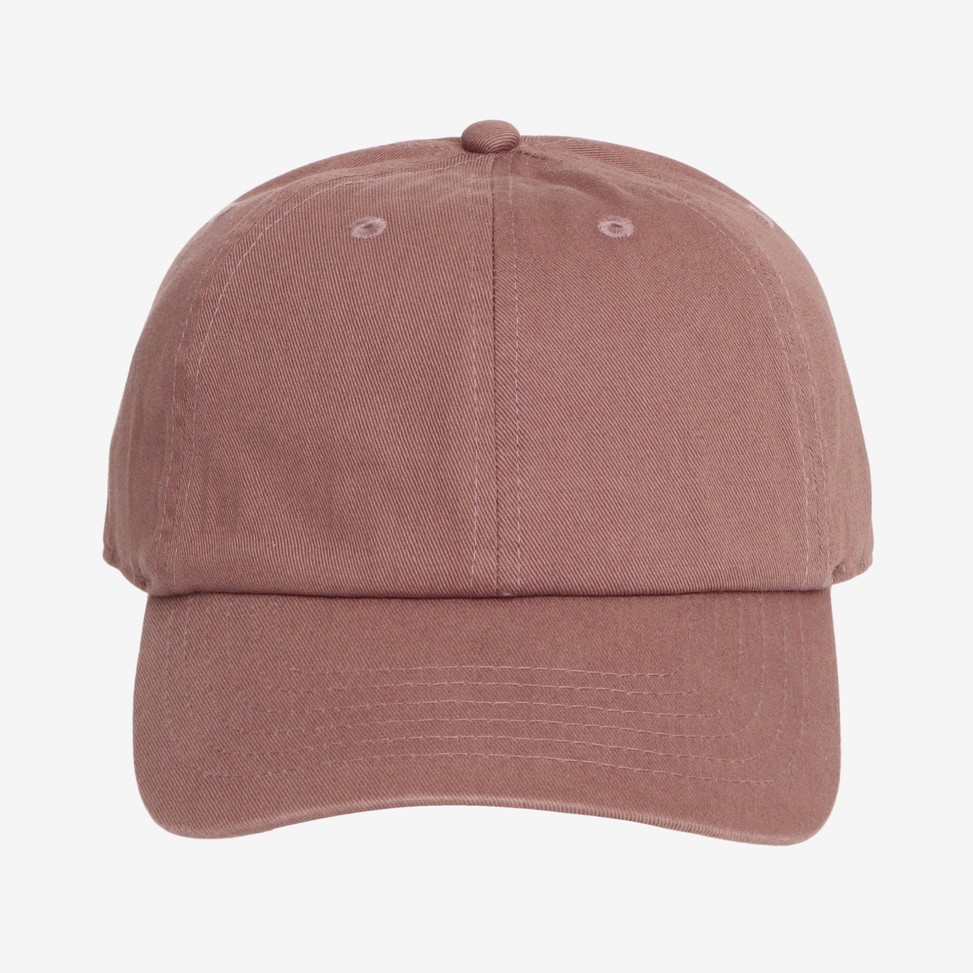Brushed Baseball Cap - Brick