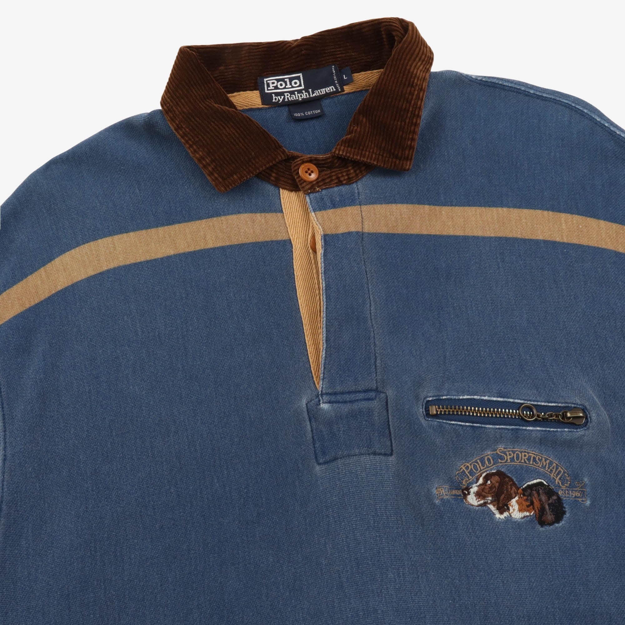 Vintage Sportsman Dog Rugby Shirt