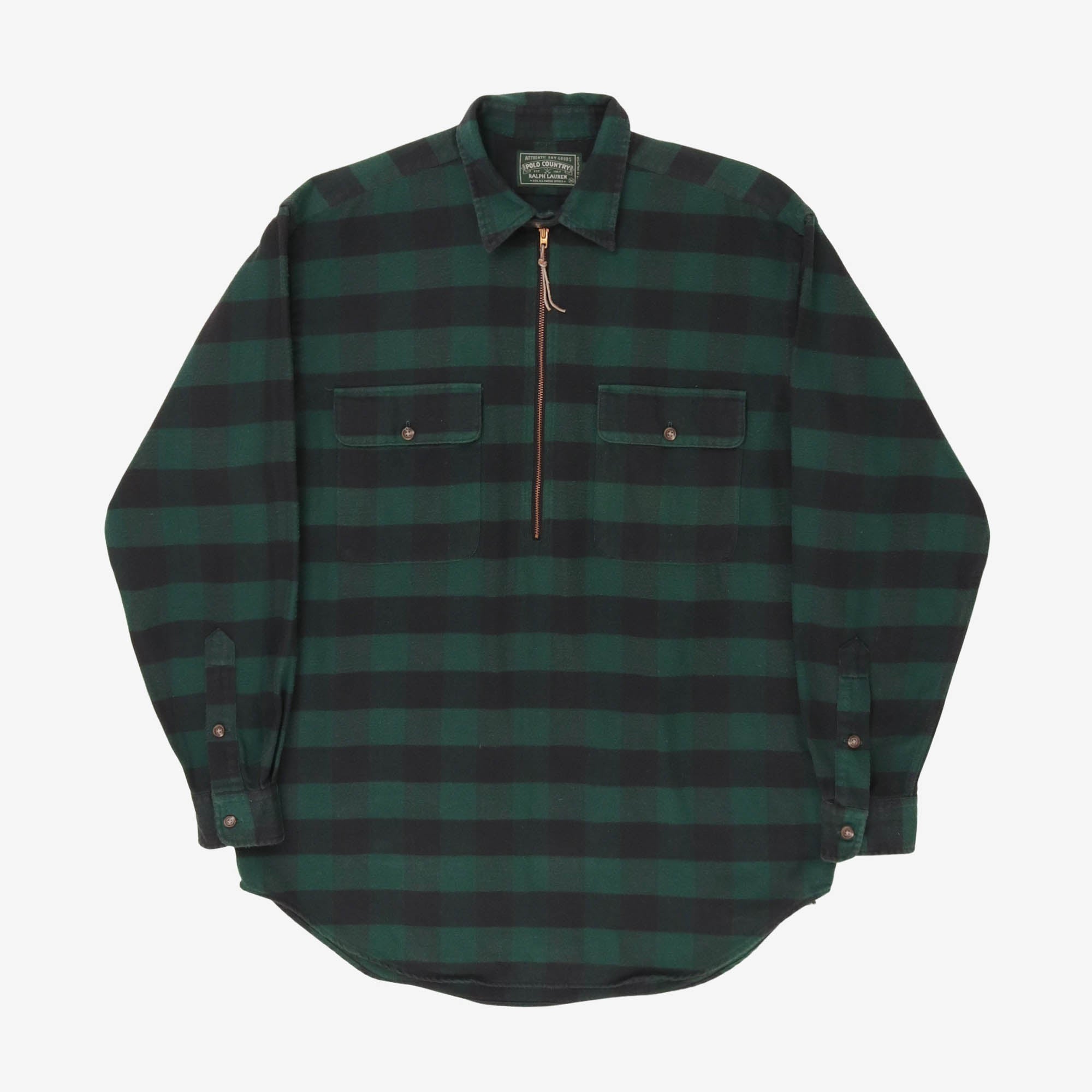 Country Striped Quarter Zip Shirt