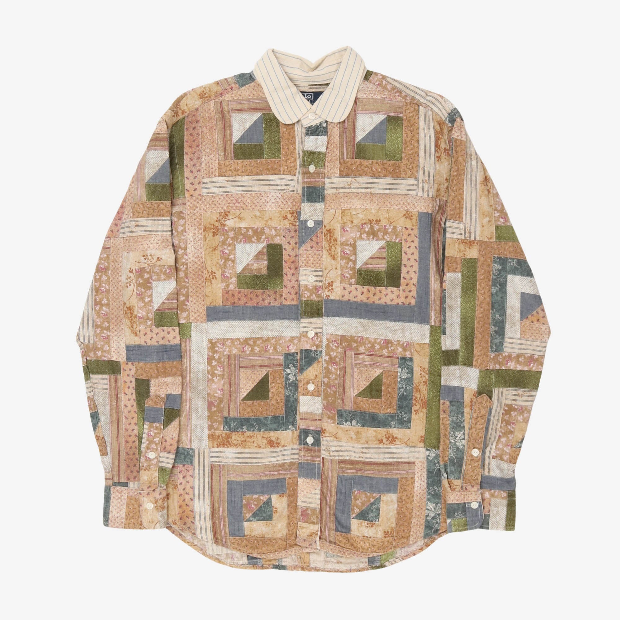 Patchwork Tapestry Blanket Overshirt