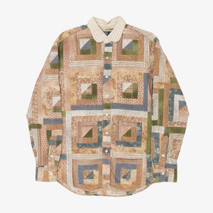 Patchwork Tapestry Blanket Overshirt