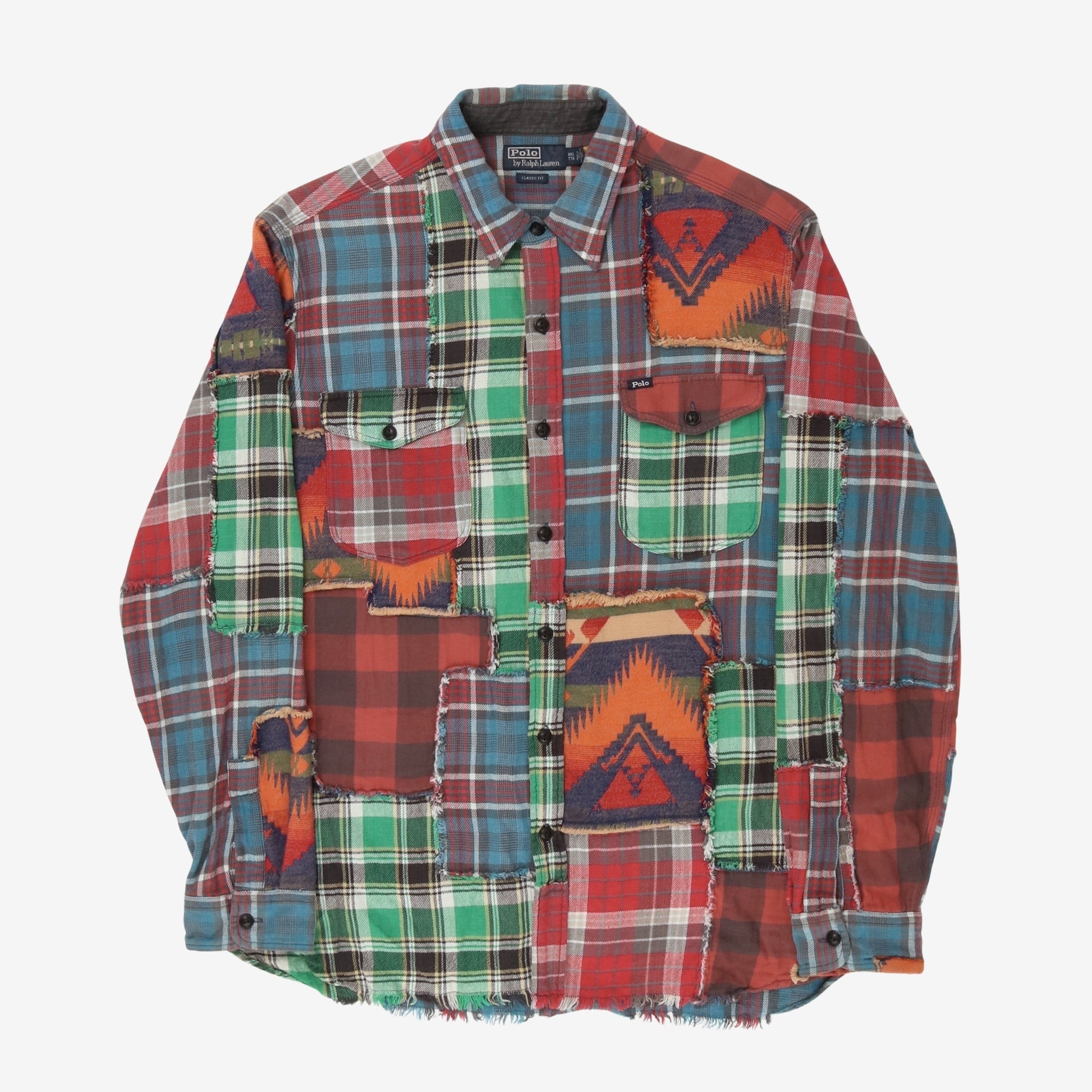 Patchwork Aztec Navajo Flannel Overshirt