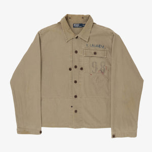 Painted Military Overshirt Jacket