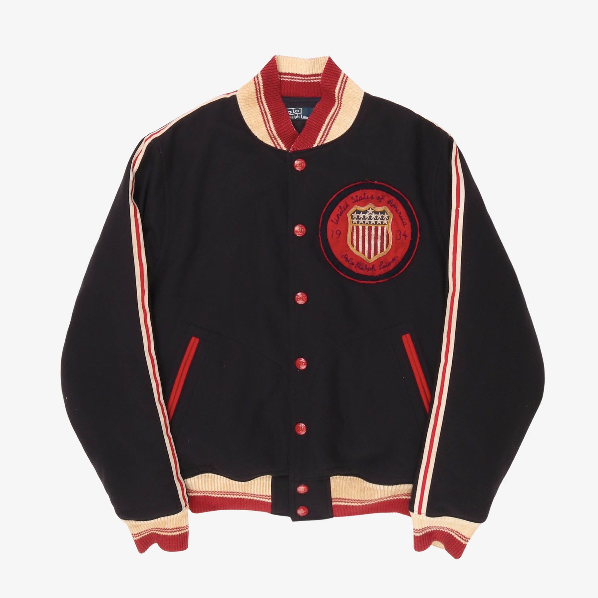 Vintage Bobsled Team Lake Placid Varsity Jacket