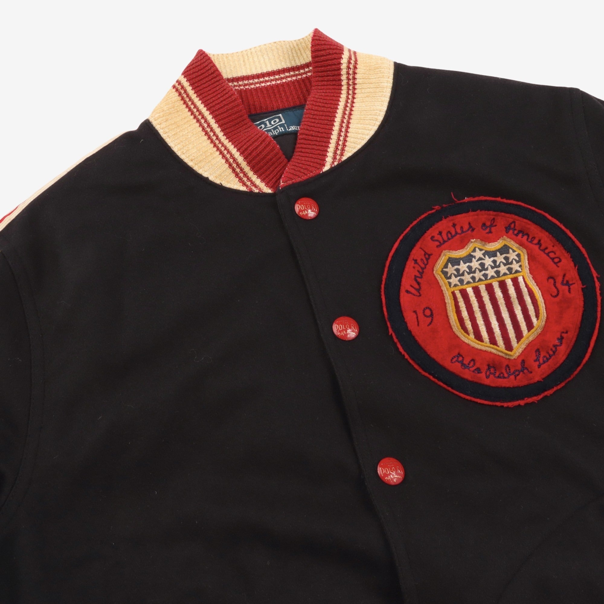Vintage Bobsled Team Lake Placid Varsity Jacket