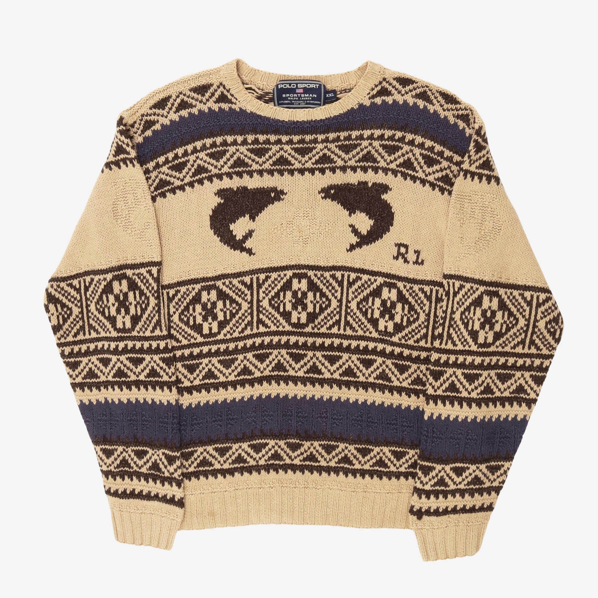 Sportsman Chunky Cable Knit Jumper