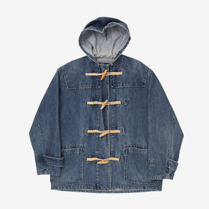 Denim Fisherman Duffle Rope Coat