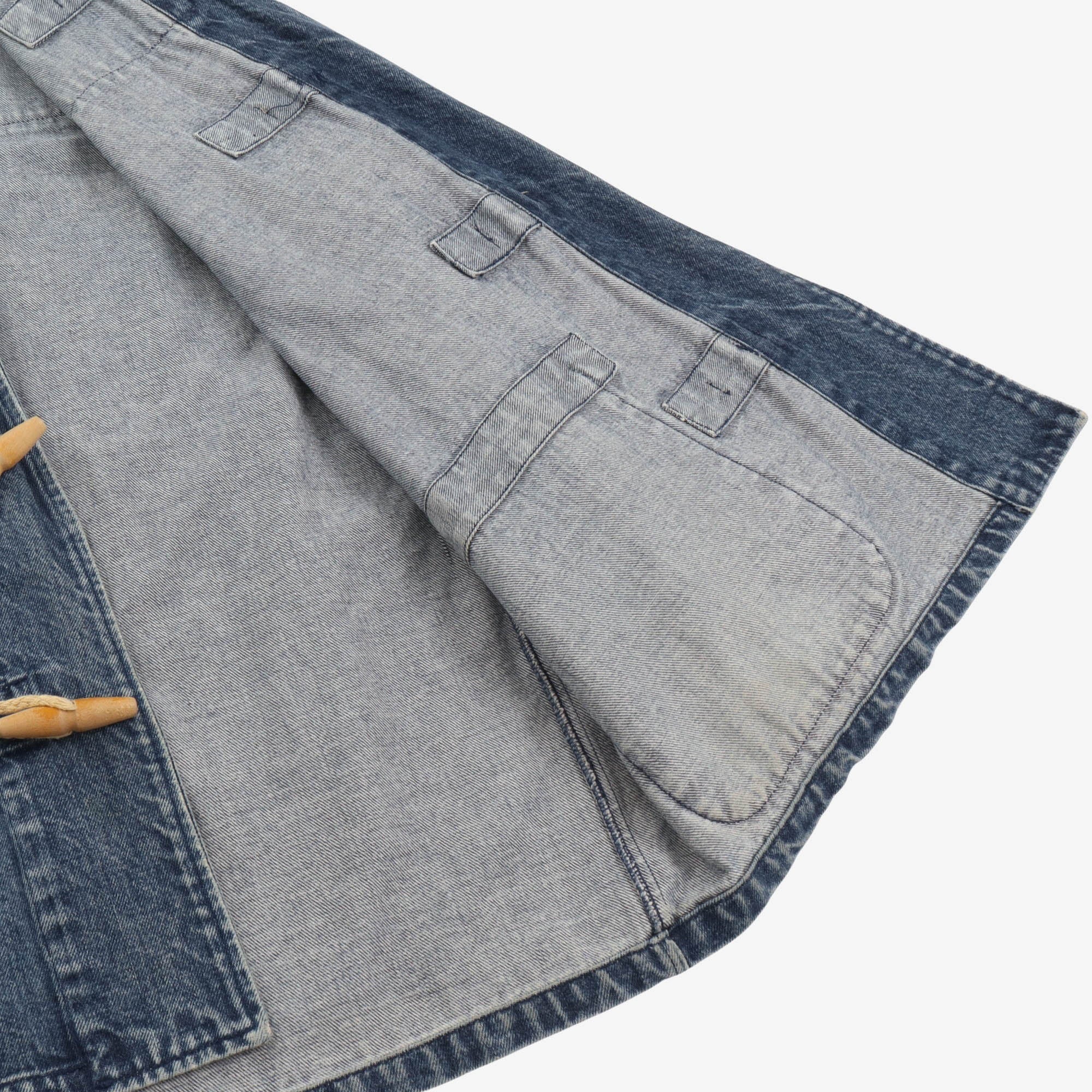 Denim Fisherman Duffle Rope Coat