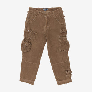 Corduroy Paratrooper Military Cargo Pants