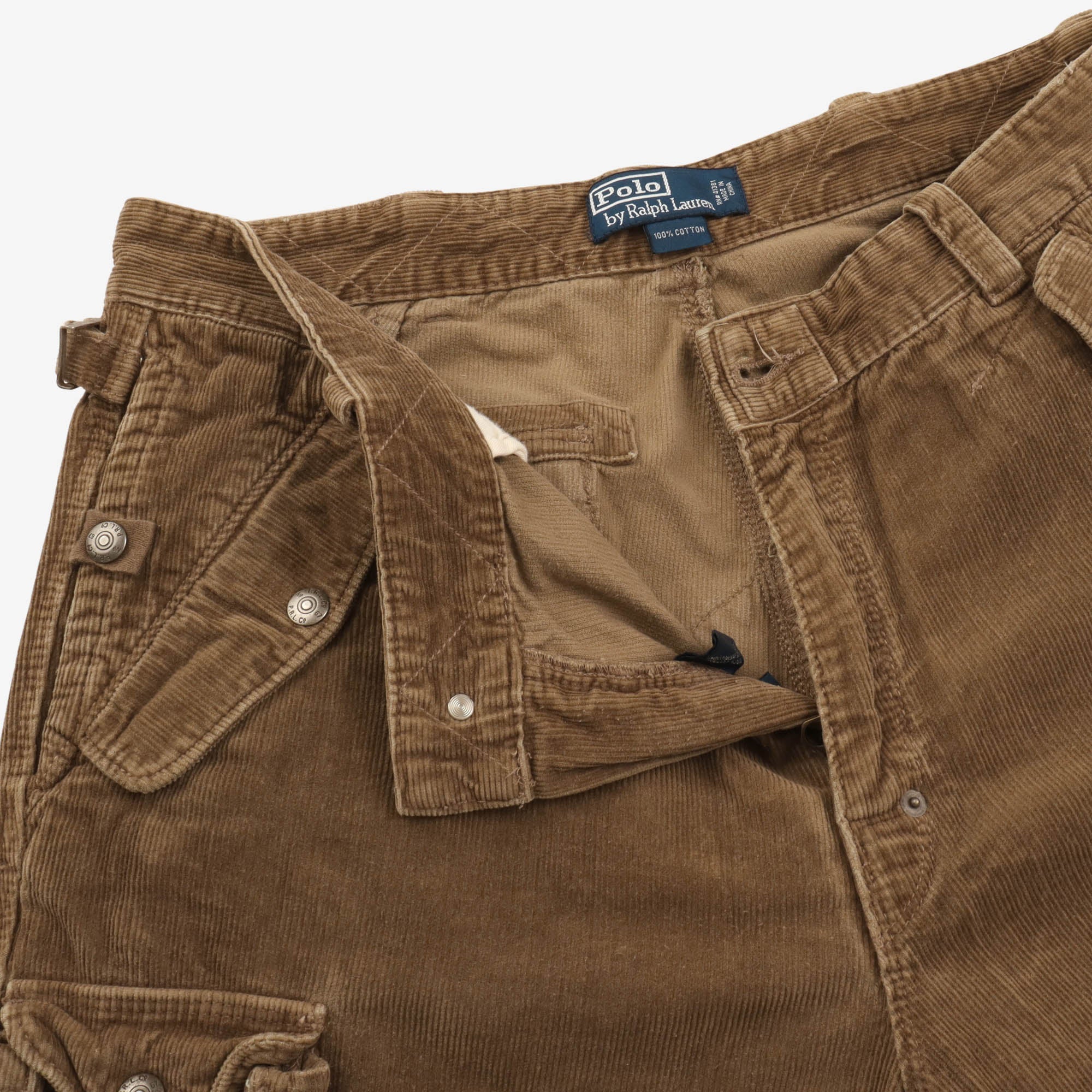Corduroy Paratrooper Military Cargo Pants