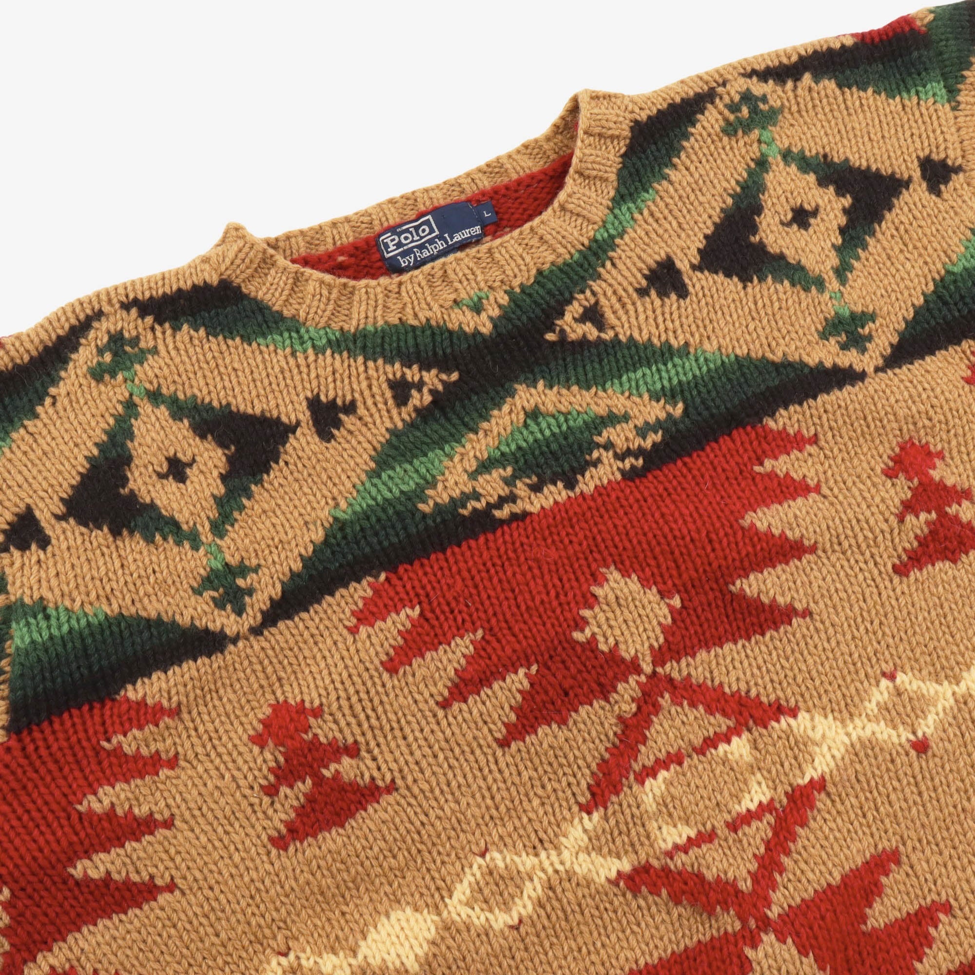Vintage Aztec Pattern Knit Jumper
