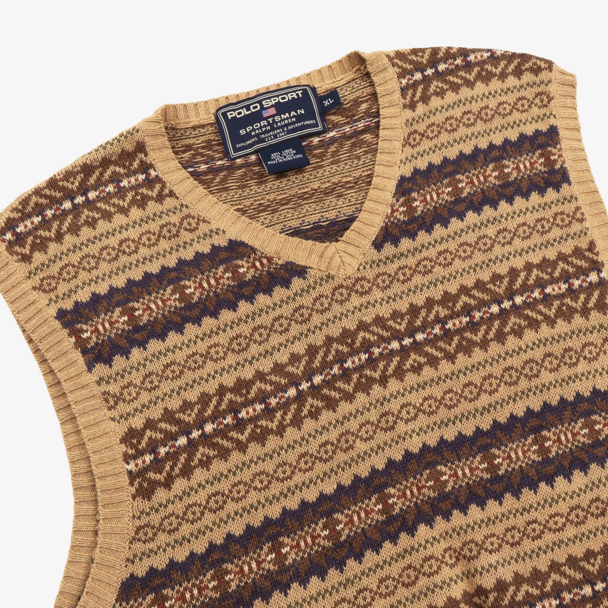 Vintage Sportsman Fair Isle Sweater Vest