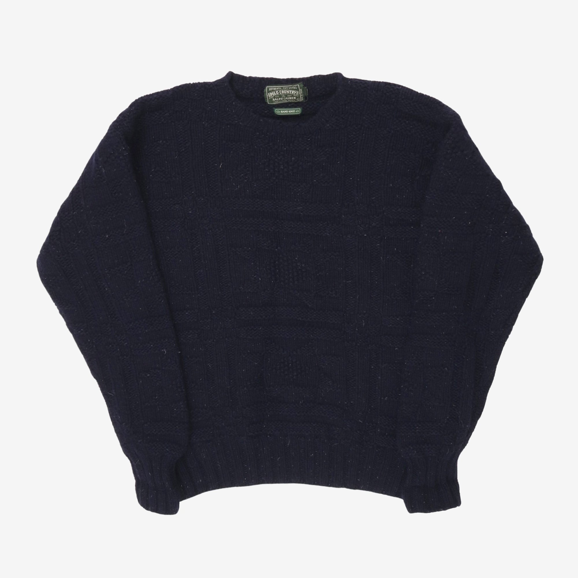 Vintage Country Star Pattern Cable Knit Jumper