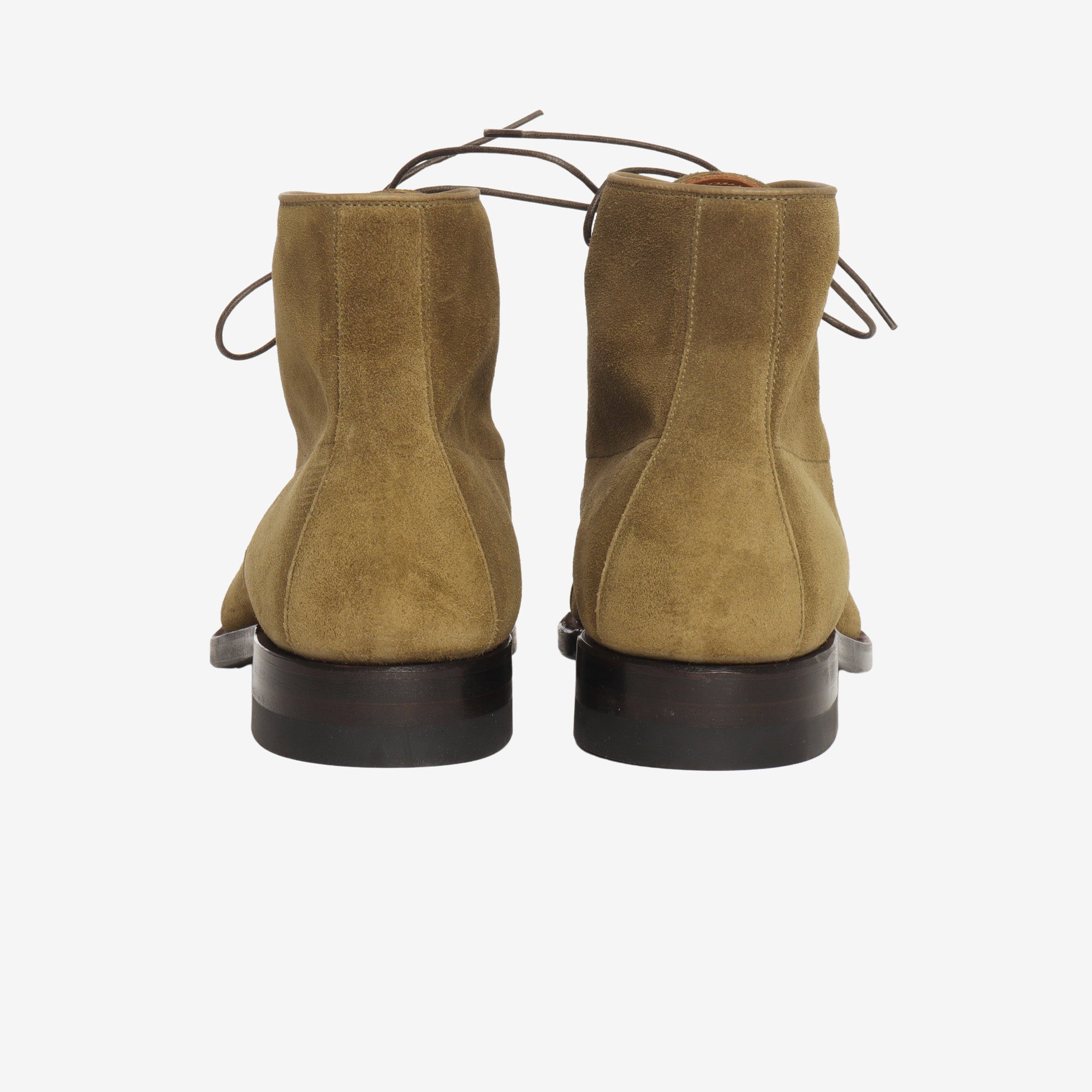 Navvy Brogue Boot - Green Suede (1940 Last)