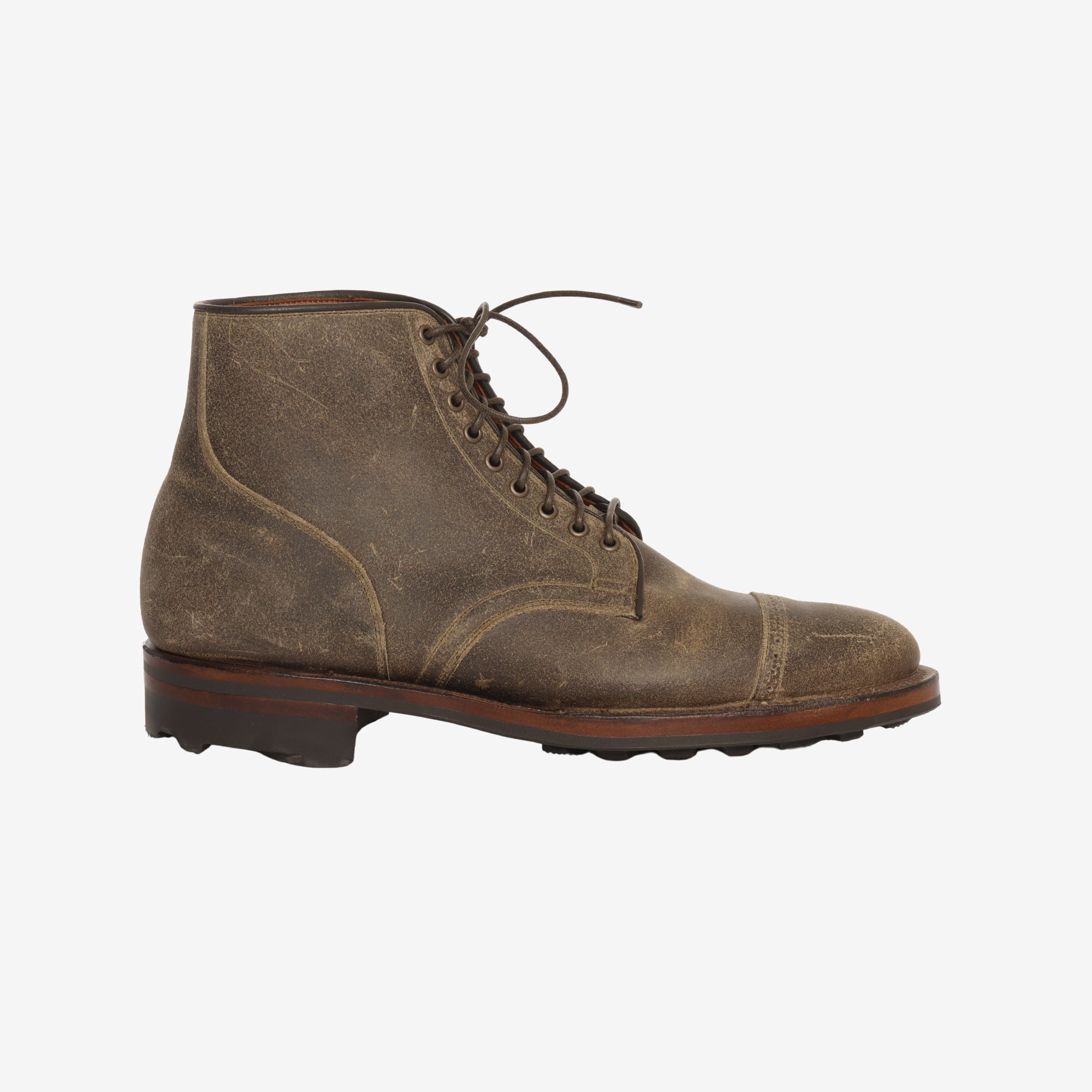 Service Brogue Boot - Grey Wax (2030 Last)