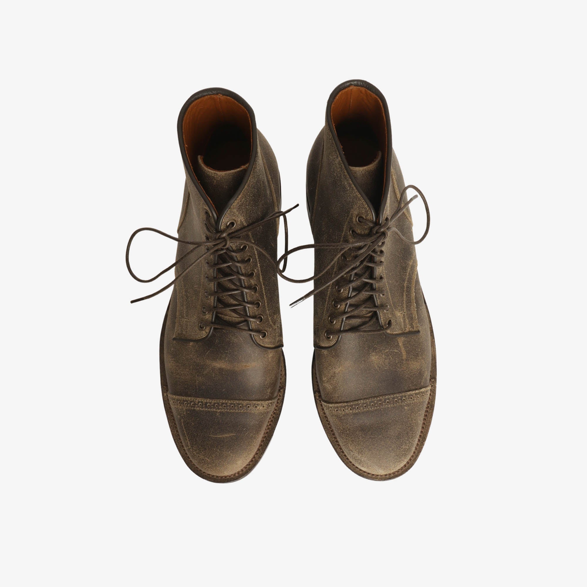 Service Brogue Boot - Grey Wax (2030 Last)