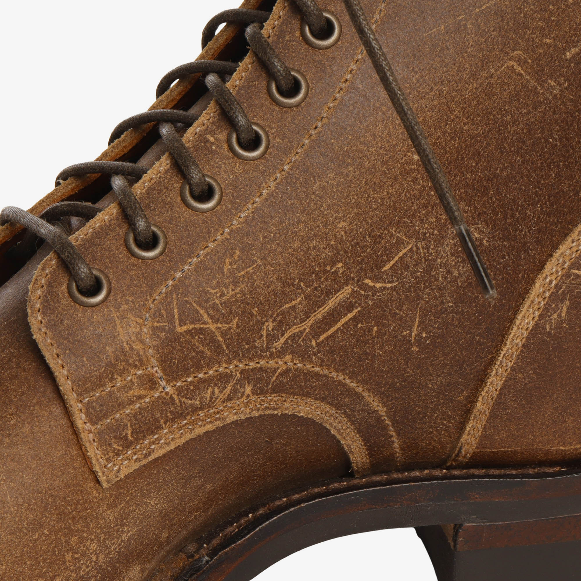 Service Brogue Boot - Tan Wax (2030 Last) (Worn)