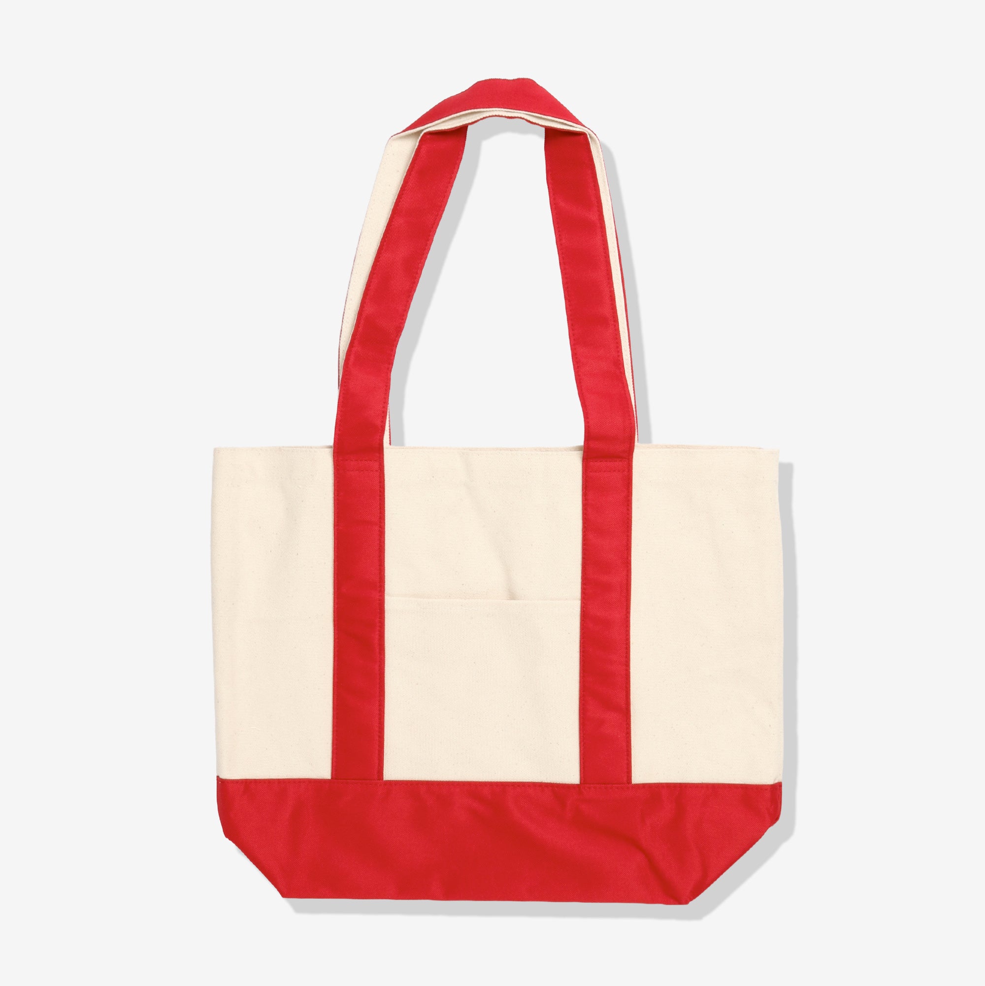 Canvas Tote - Ecru x Red