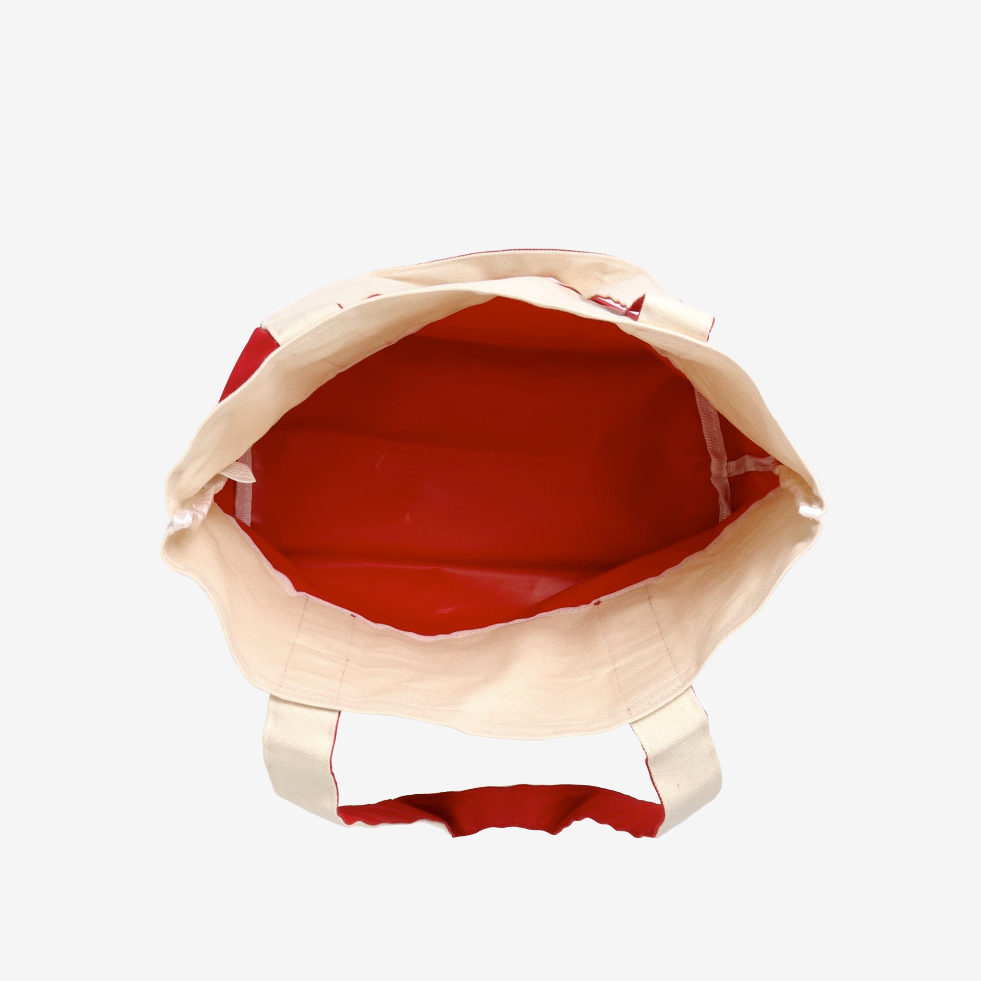 Canvas Tote - Ecru x Red
