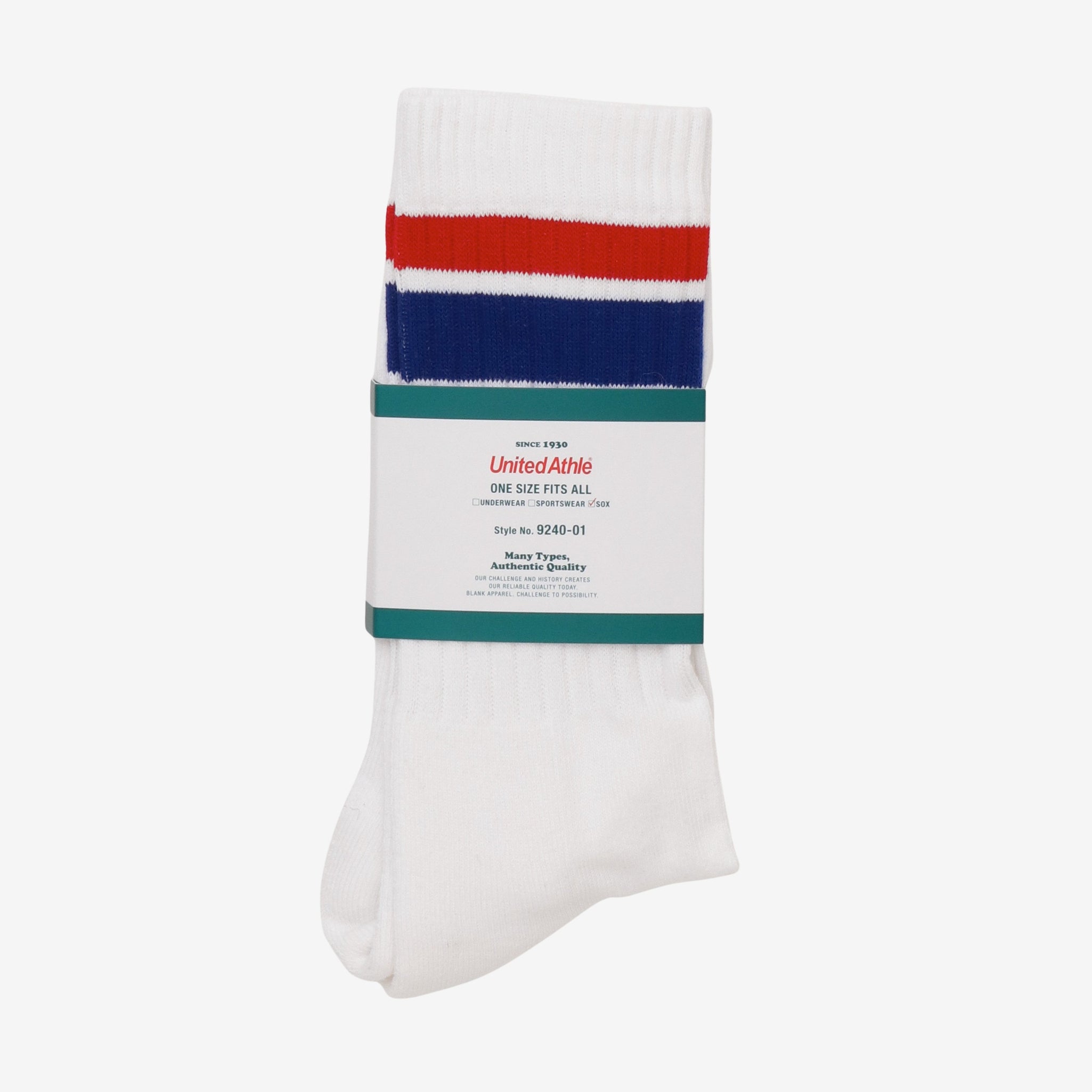 Crew Socks - Red/Blue (Size 25-29cm)