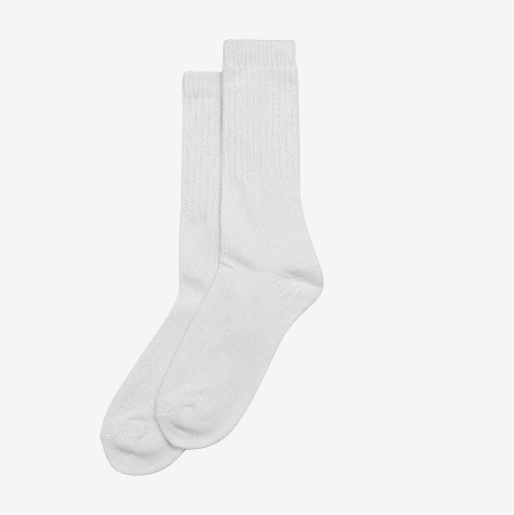 Crew Socks - White (Size 25-29cm)