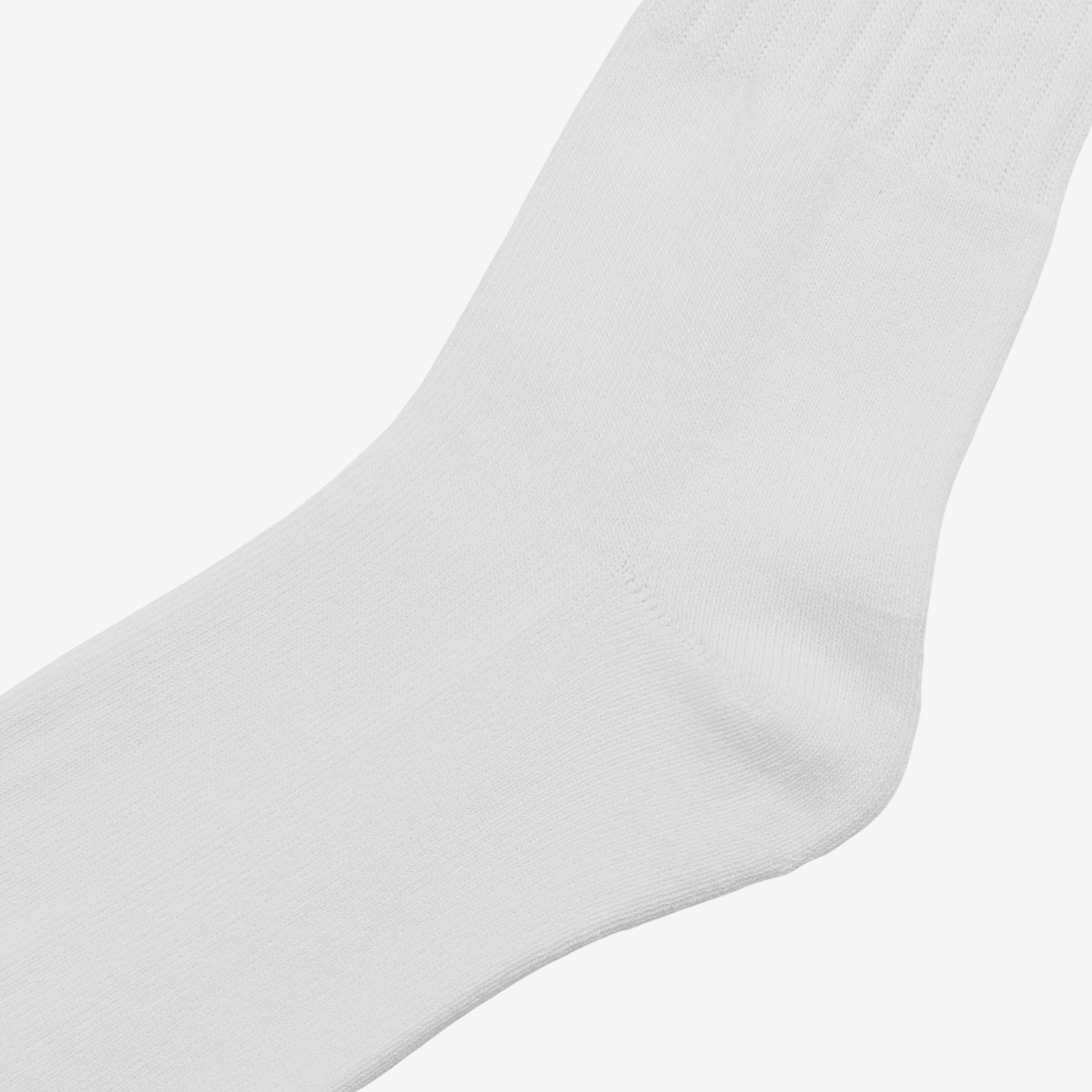 Crew Socks - White (Size 25-29cm)