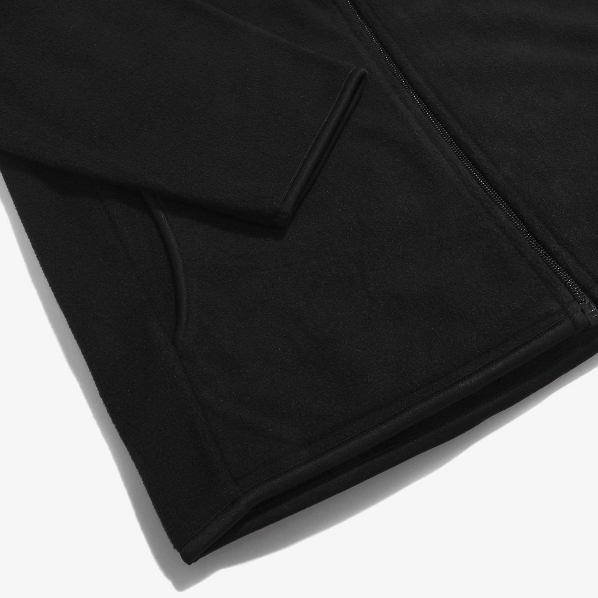 Fleece Zip Up Jacket - Black