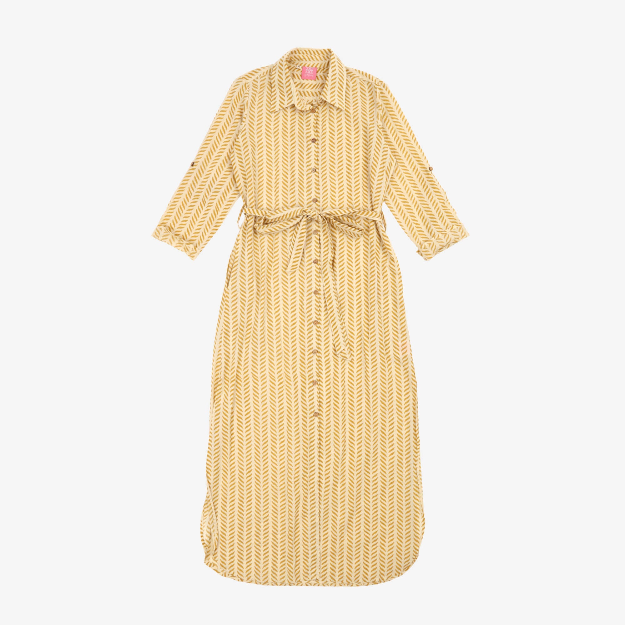 Patterned Midi Dress