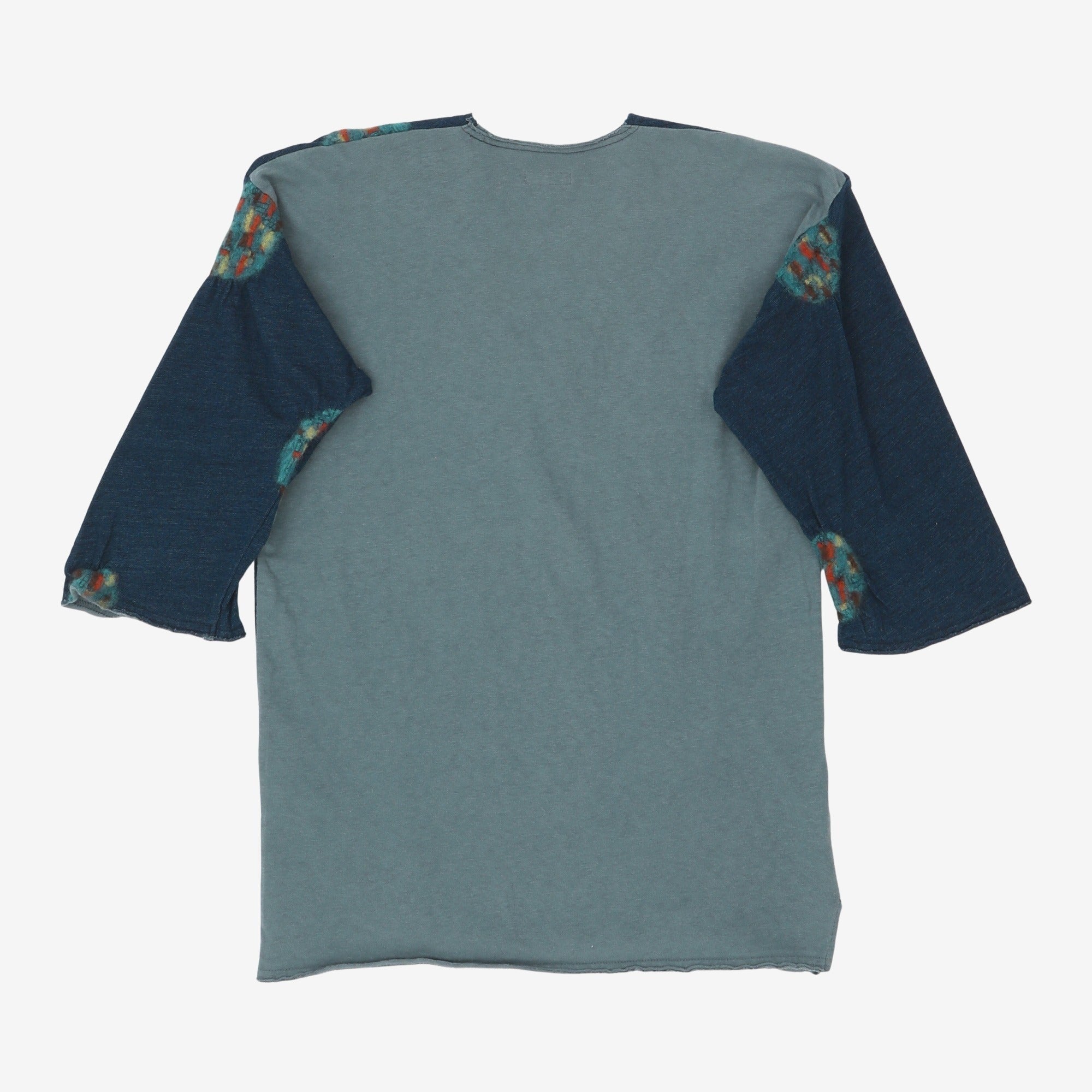 Wool Patch V Neck Tee