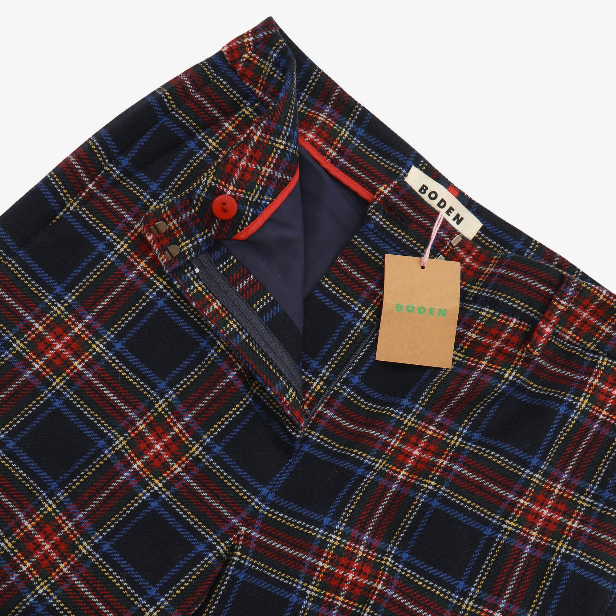 Belgravia Plaid Wool Blend Pants (28W X 30.5L)
