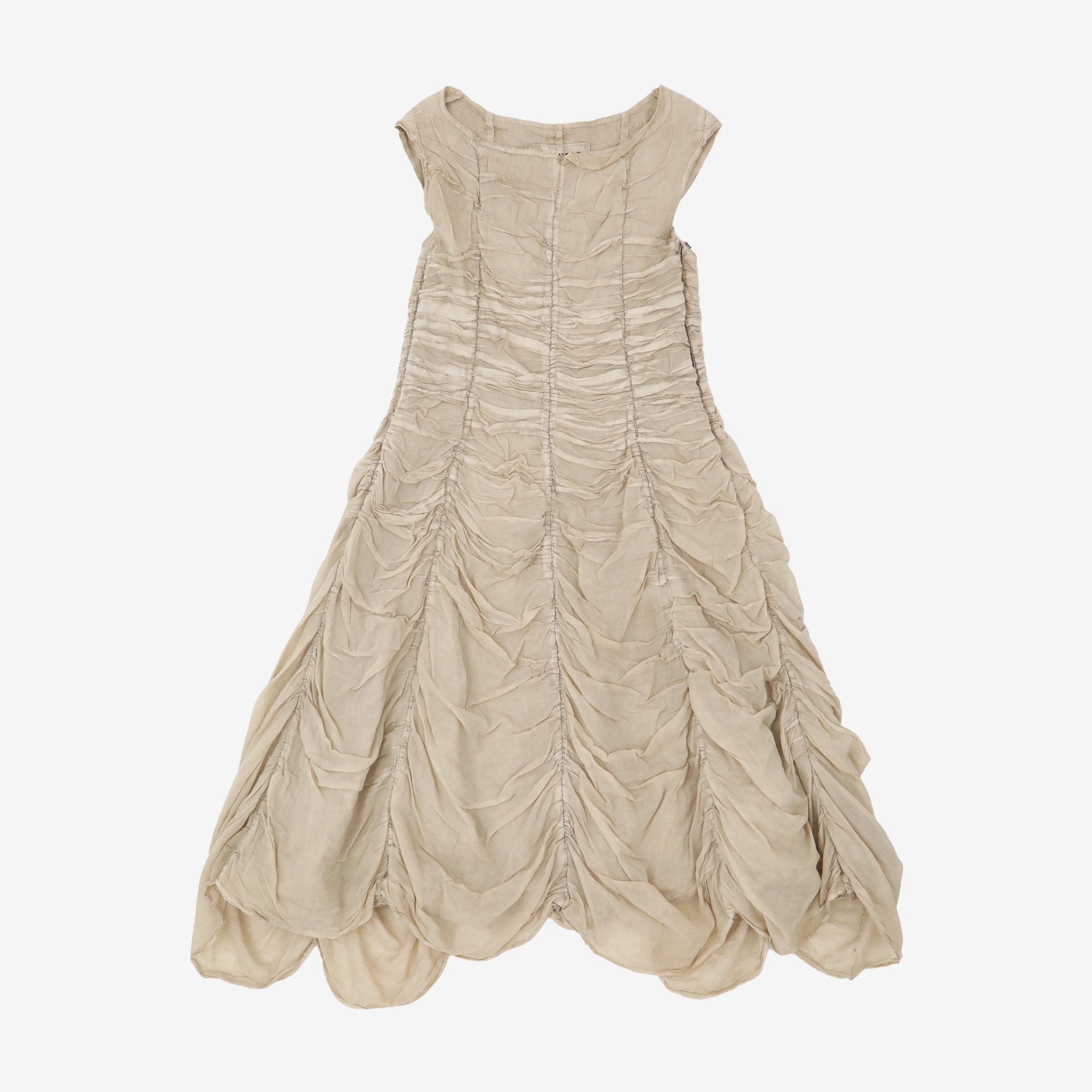 Carbon Layered Ruffle Dress