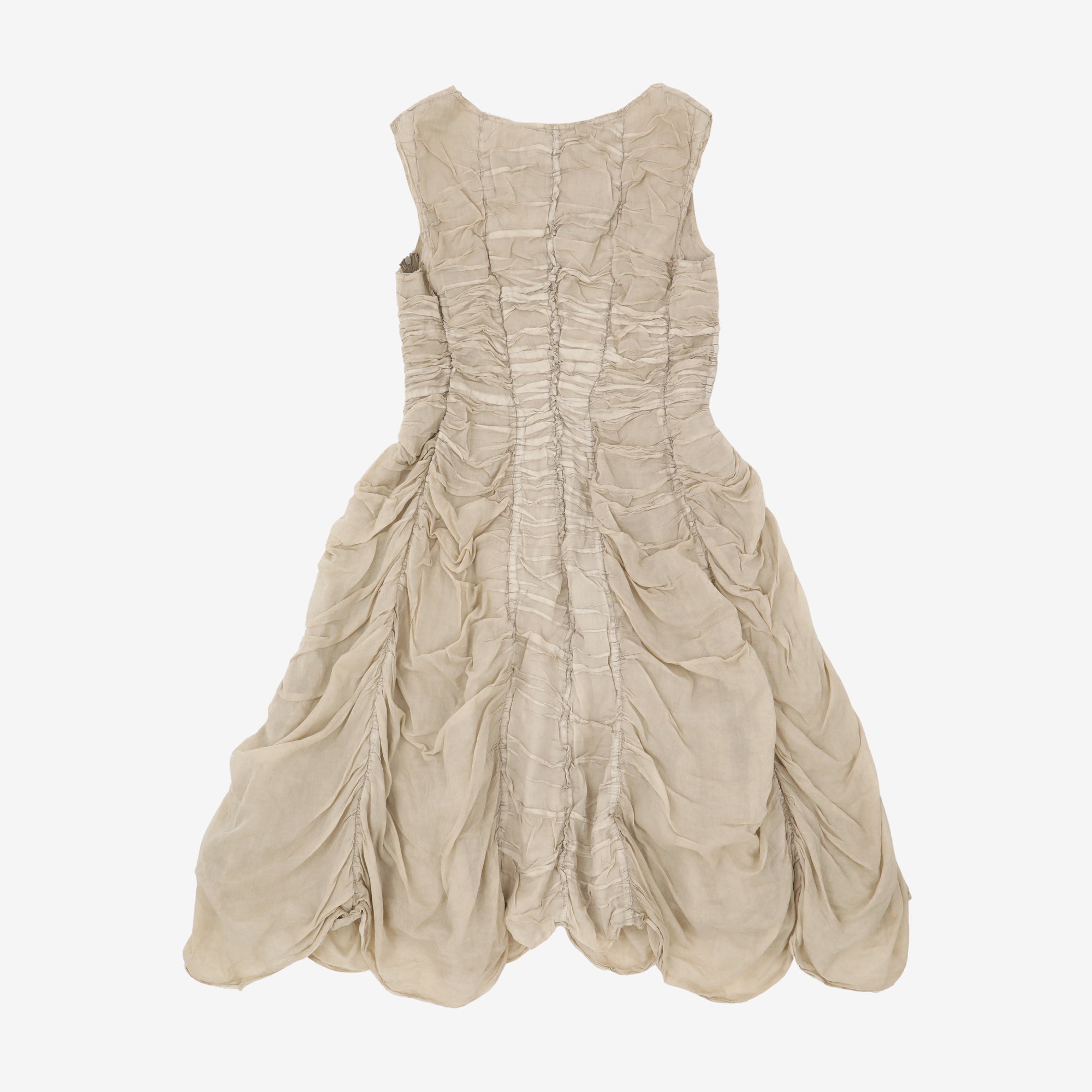 Carbon Layered Ruffle Dress