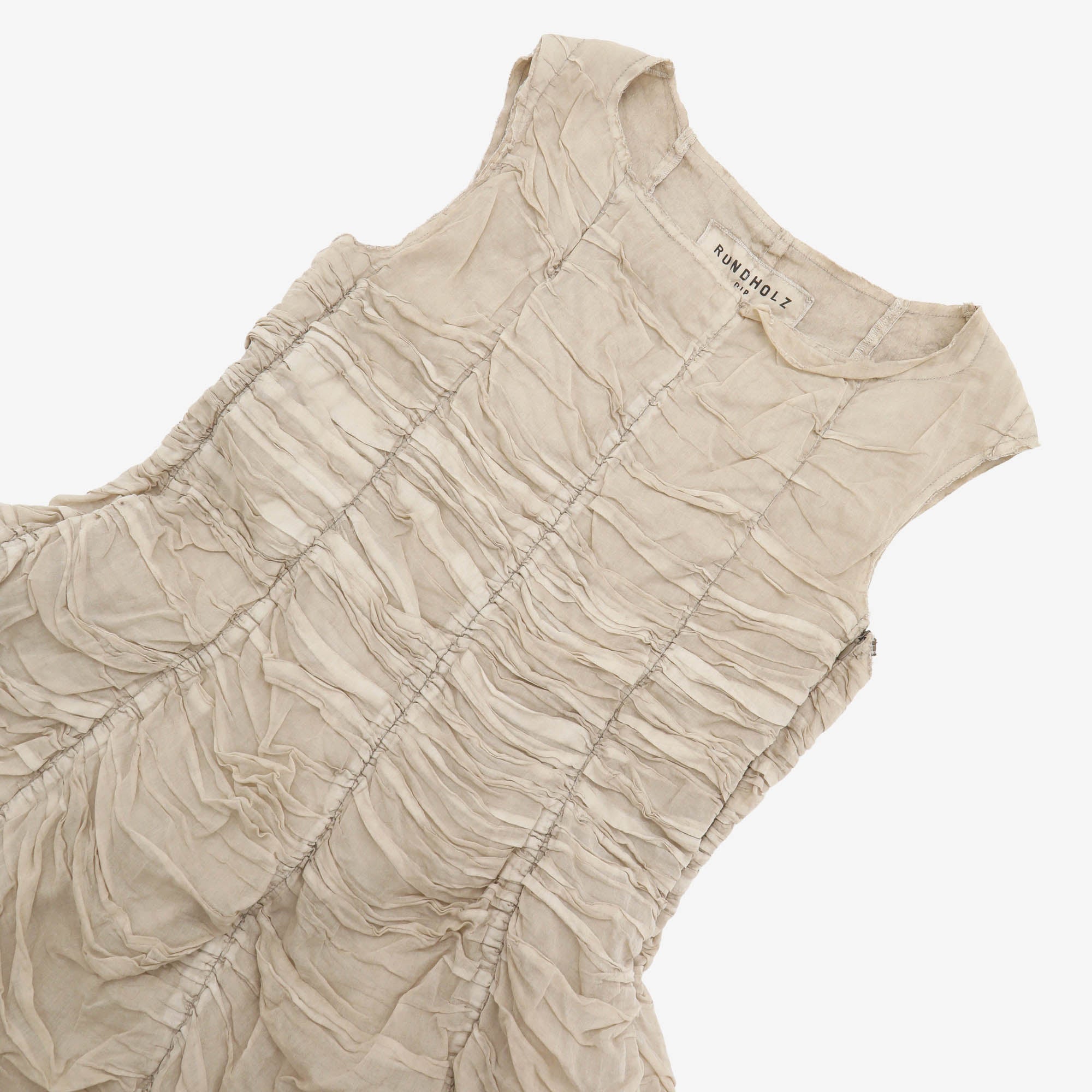 Carbon Layered Ruffle Dress