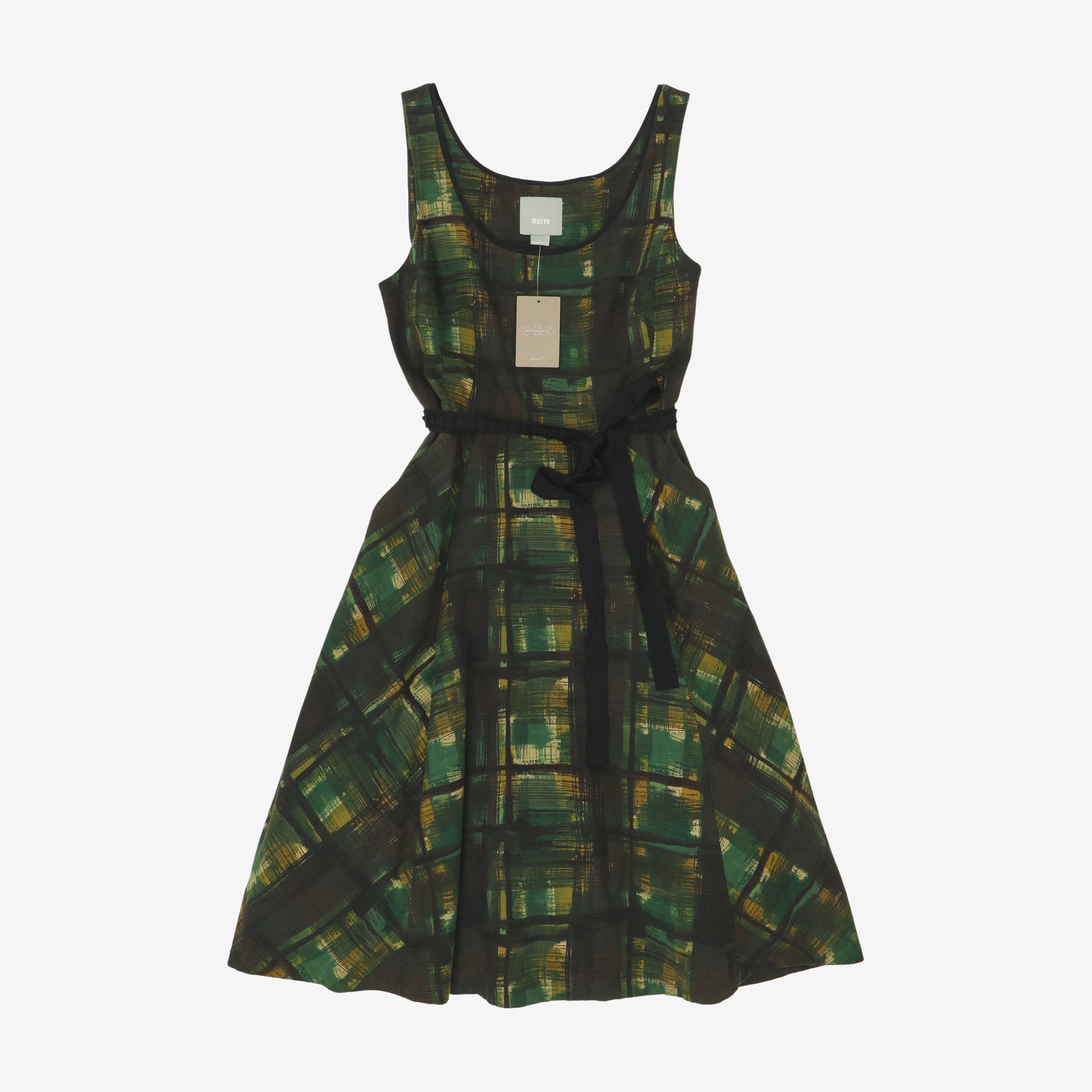 Painted Plaid Dress