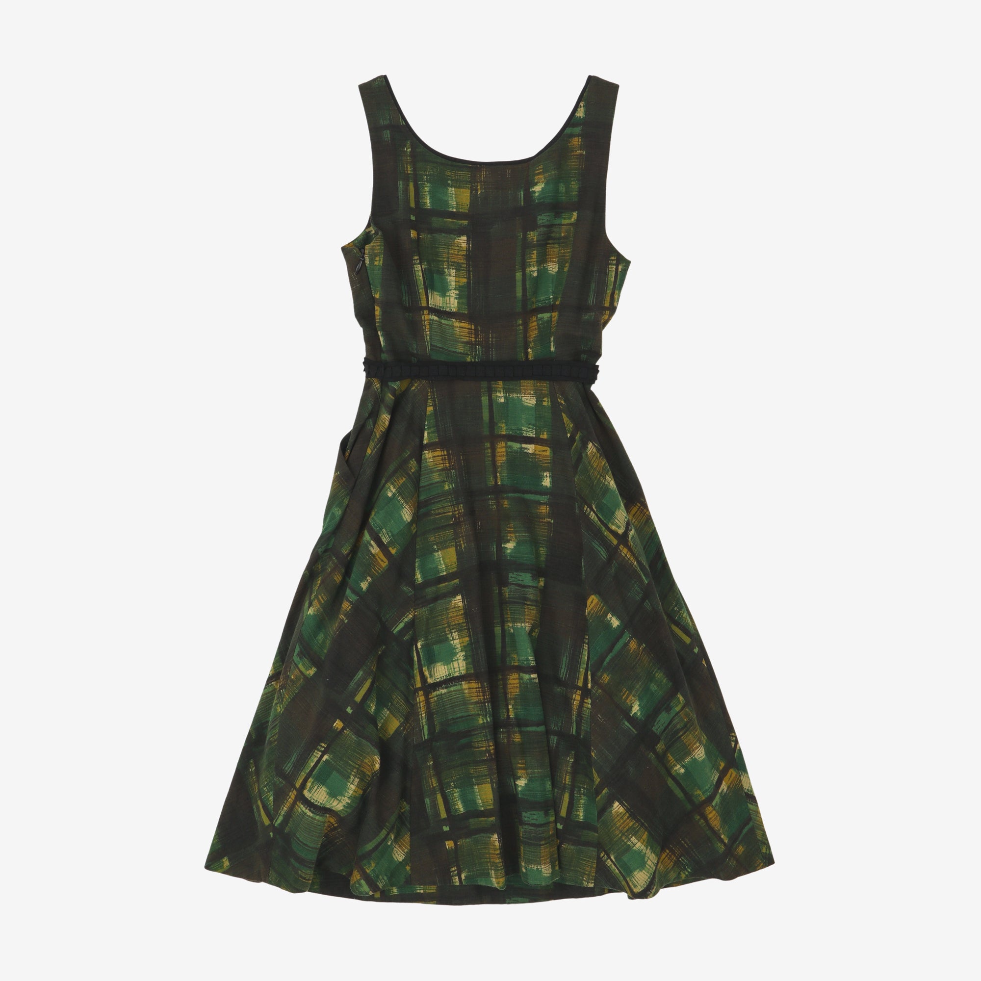Painted Plaid Dress