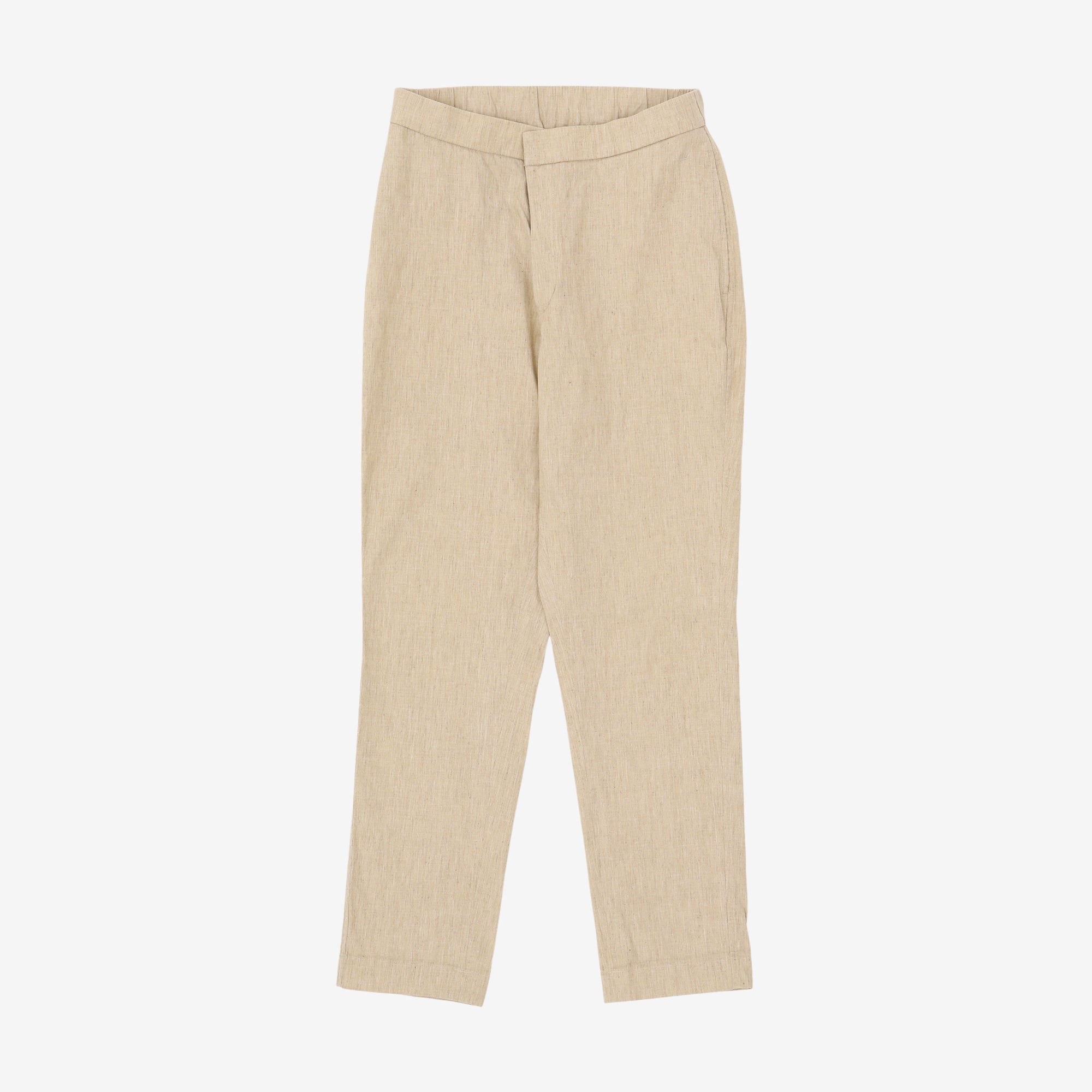 Linen Blend Stretch Slacks
