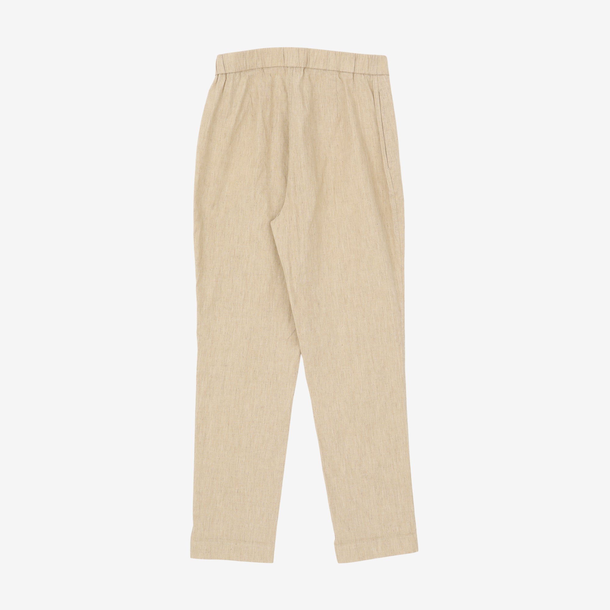 Linen Blend Stretch Slacks