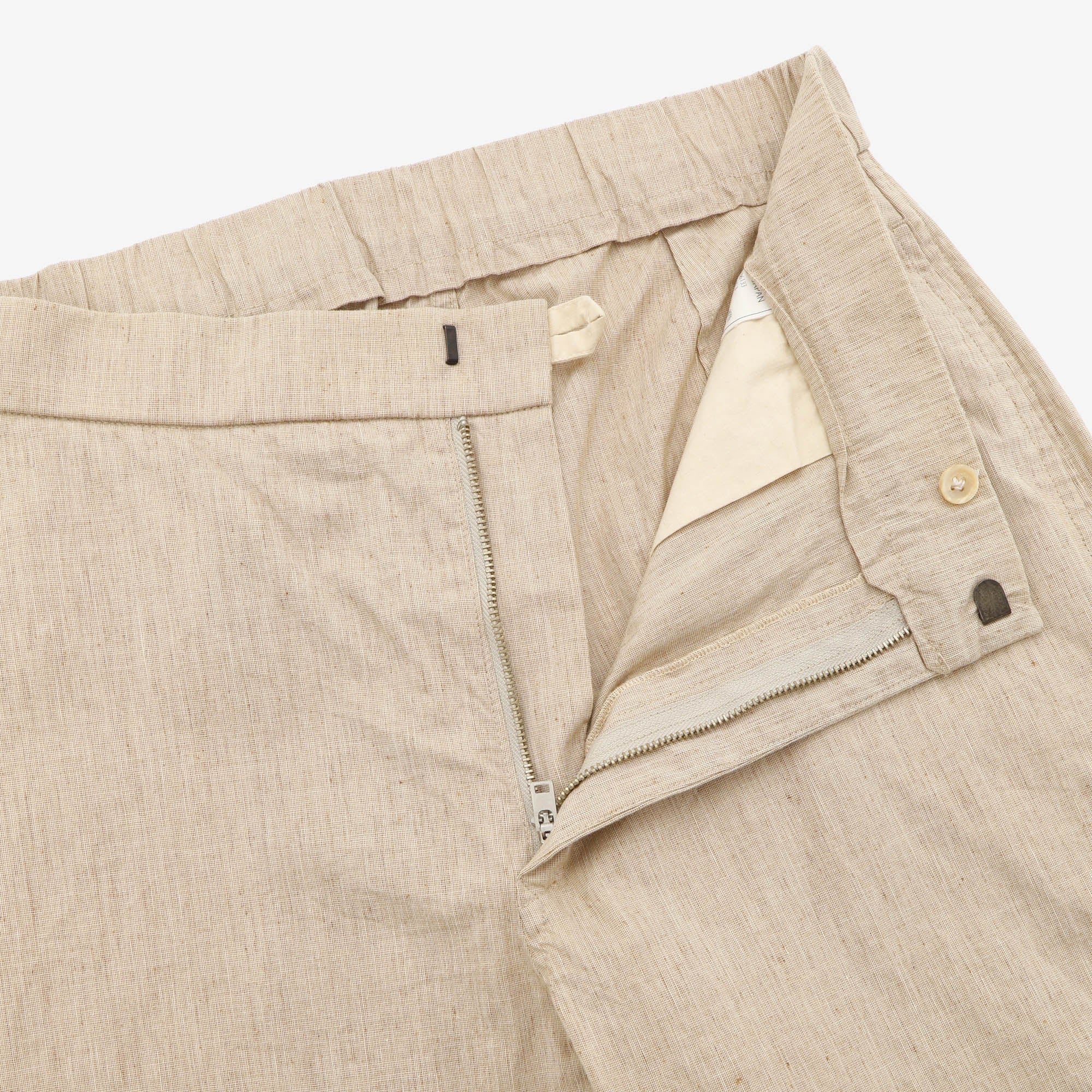 Linen Blend Stretch Slacks