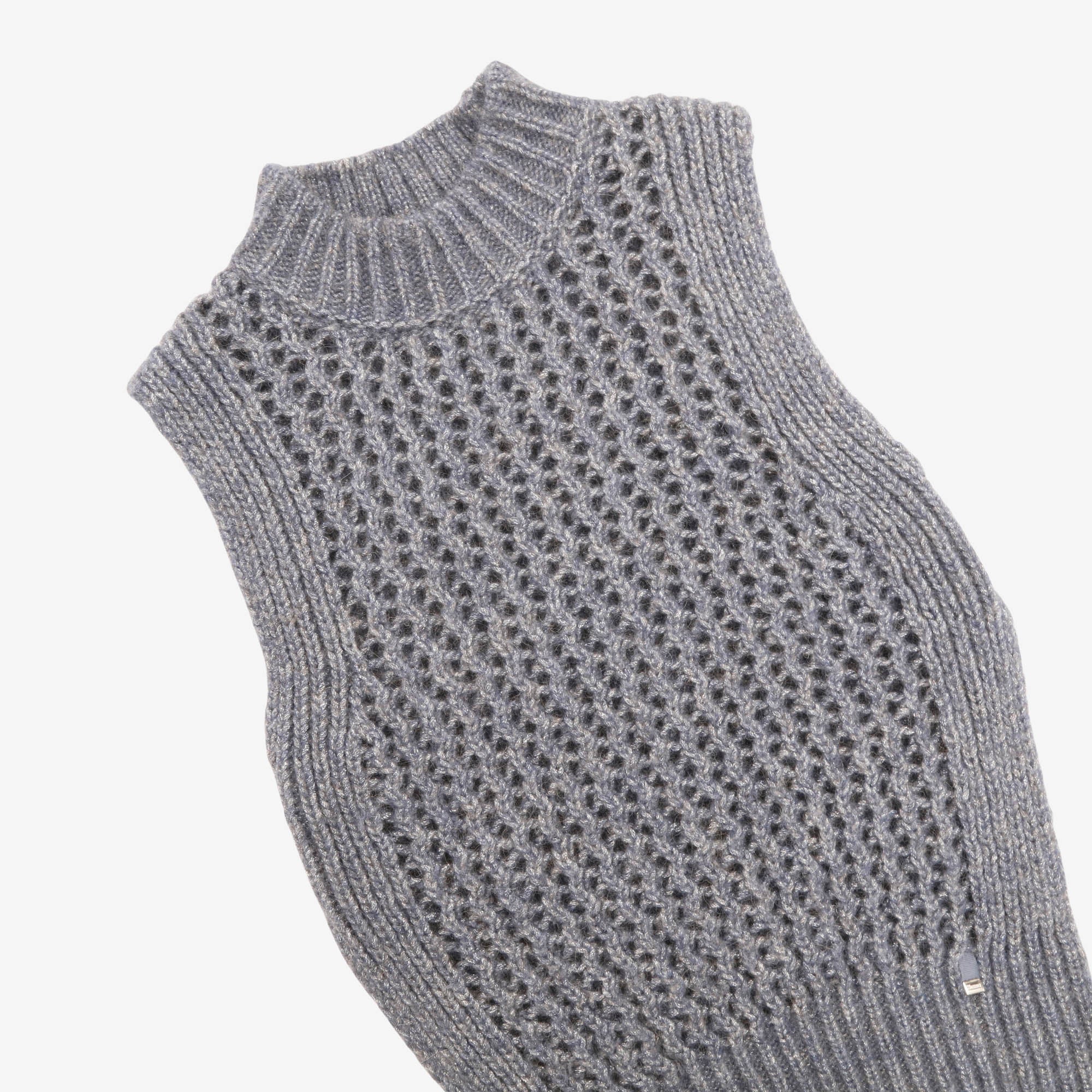 Open Work Sleeveless Sweater Vest