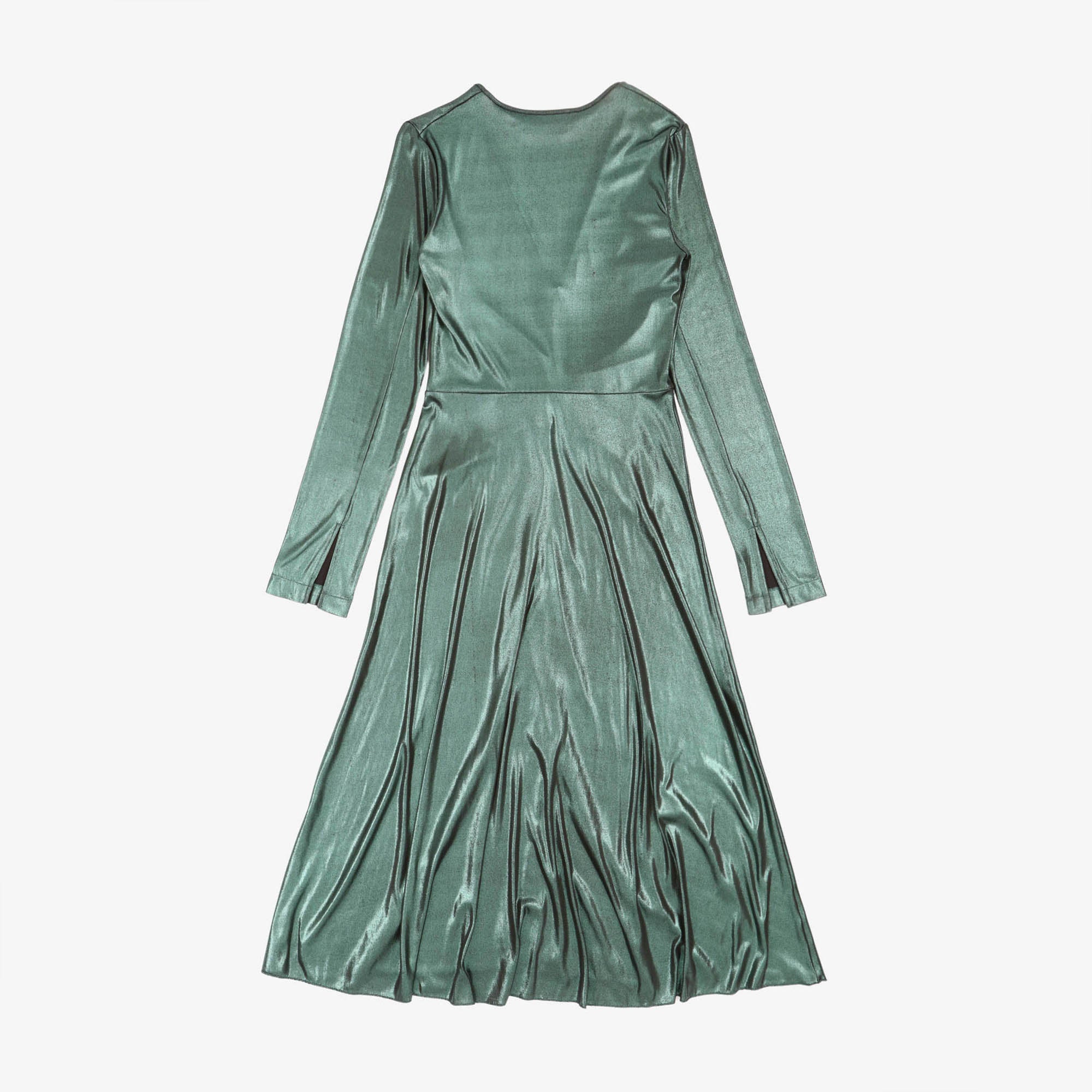Number 7 Metallic Jersey Midi Dress