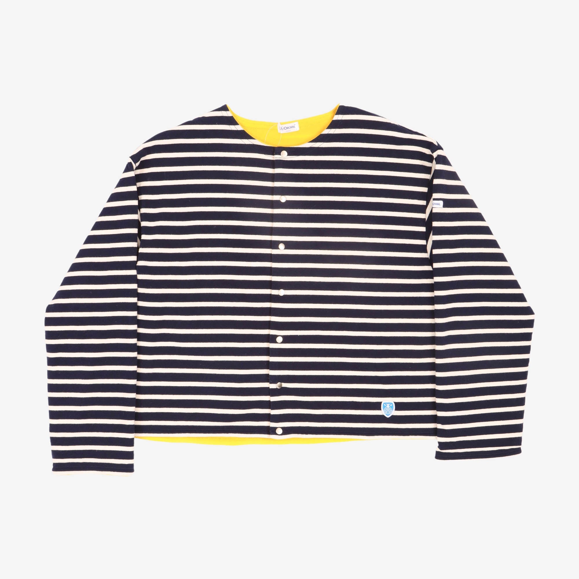 Fleece Lined Striped Cardigan