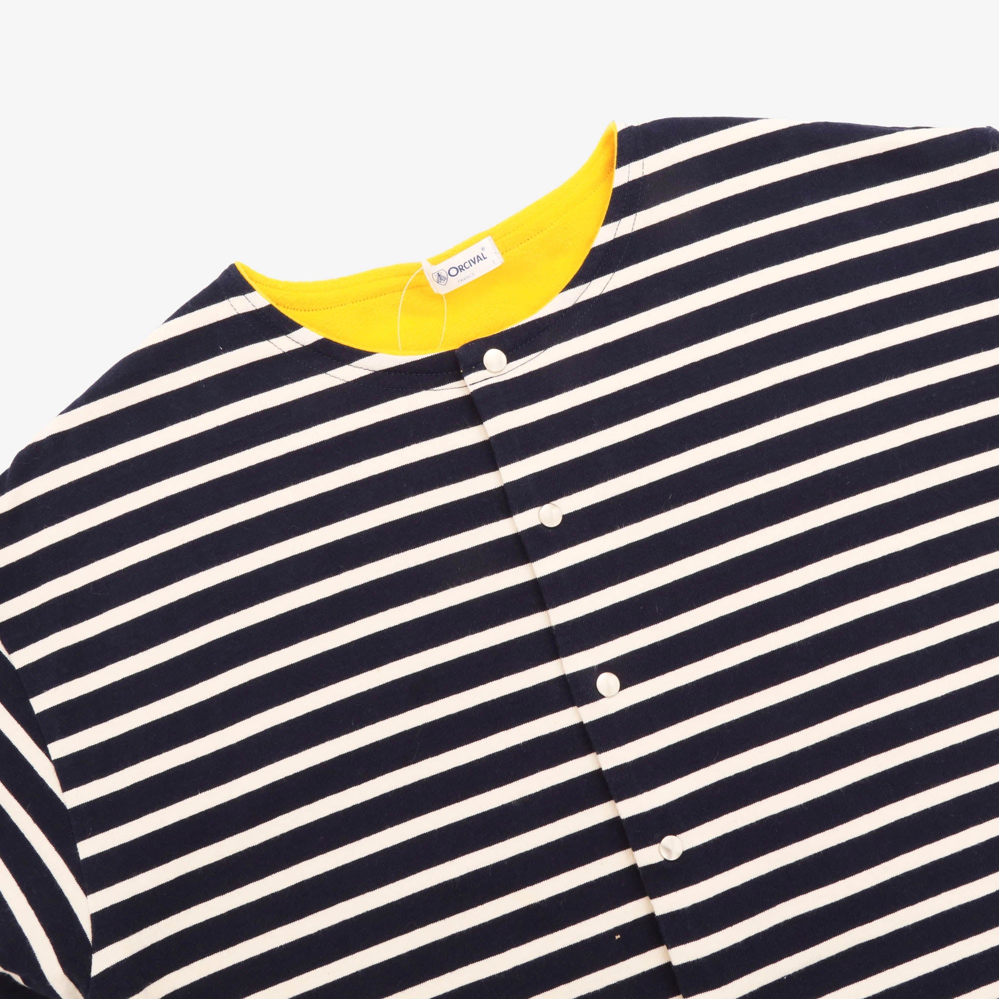 Fleece Lined Striped Cardigan