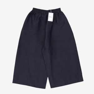 May Silk Cropped Wide-Leg Trousers