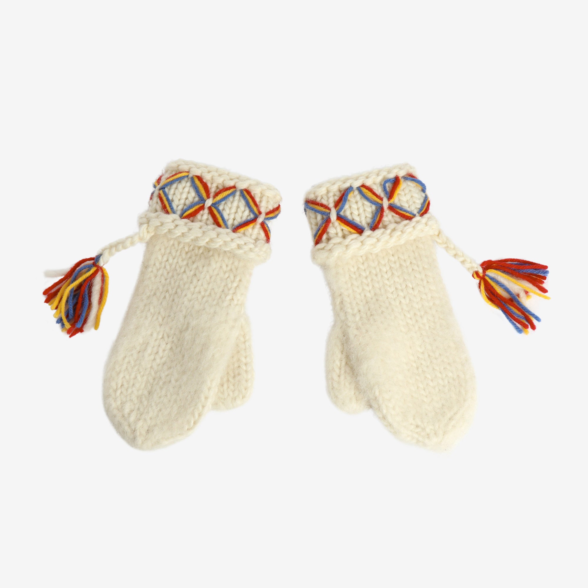 Traditional Sami Reindeer Herder’s Wool Gloves