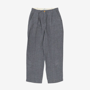 Pinstripe Linen Trousers