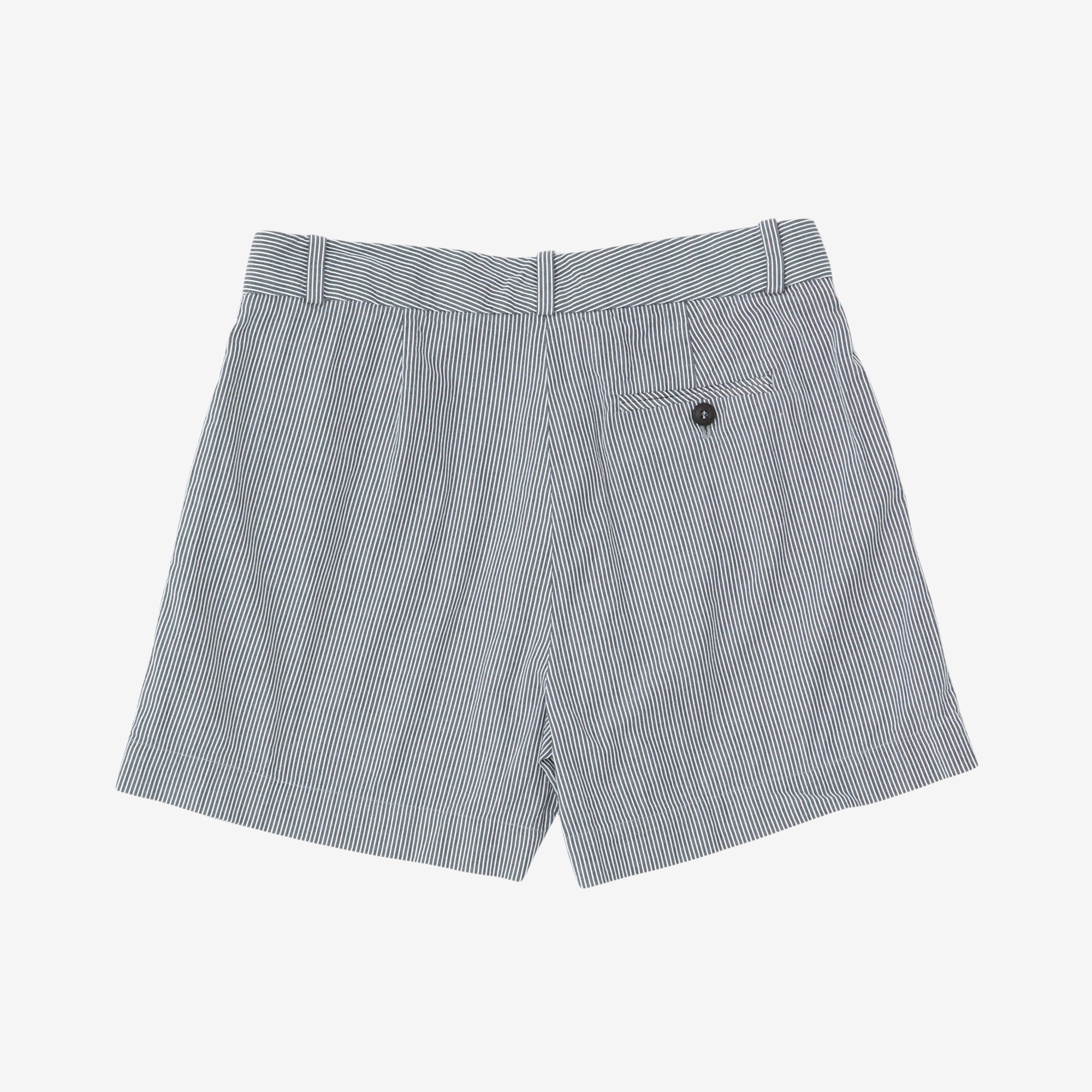 Voyager Striped Cotton Shorts