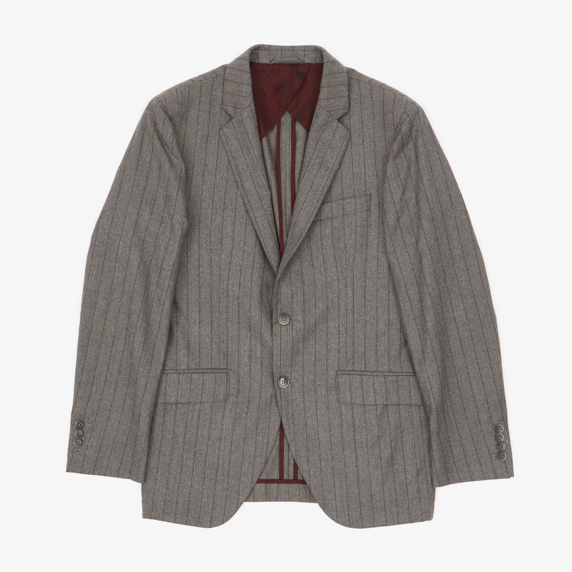 Chalk Striped Wool Suit