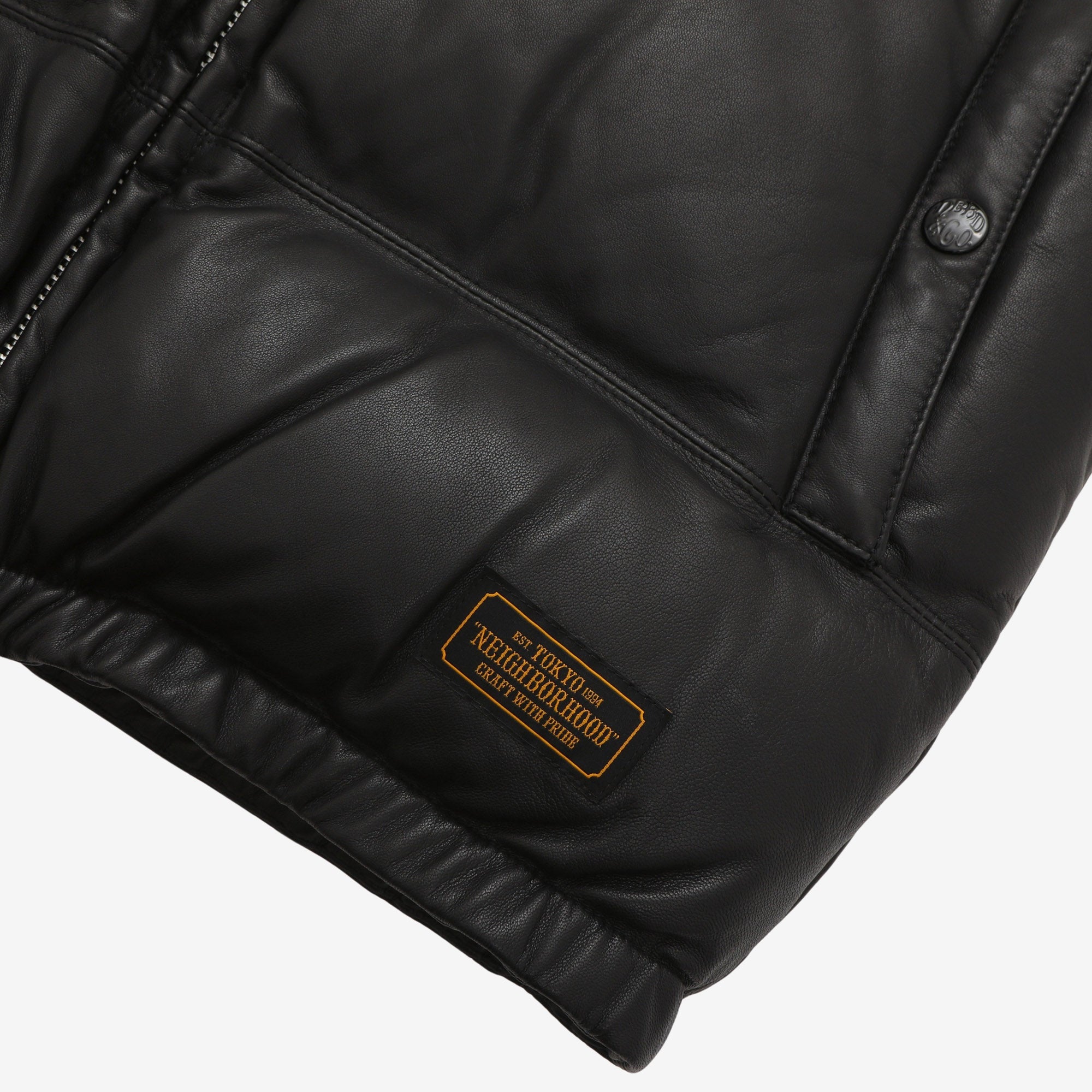 Leather Down Jacket